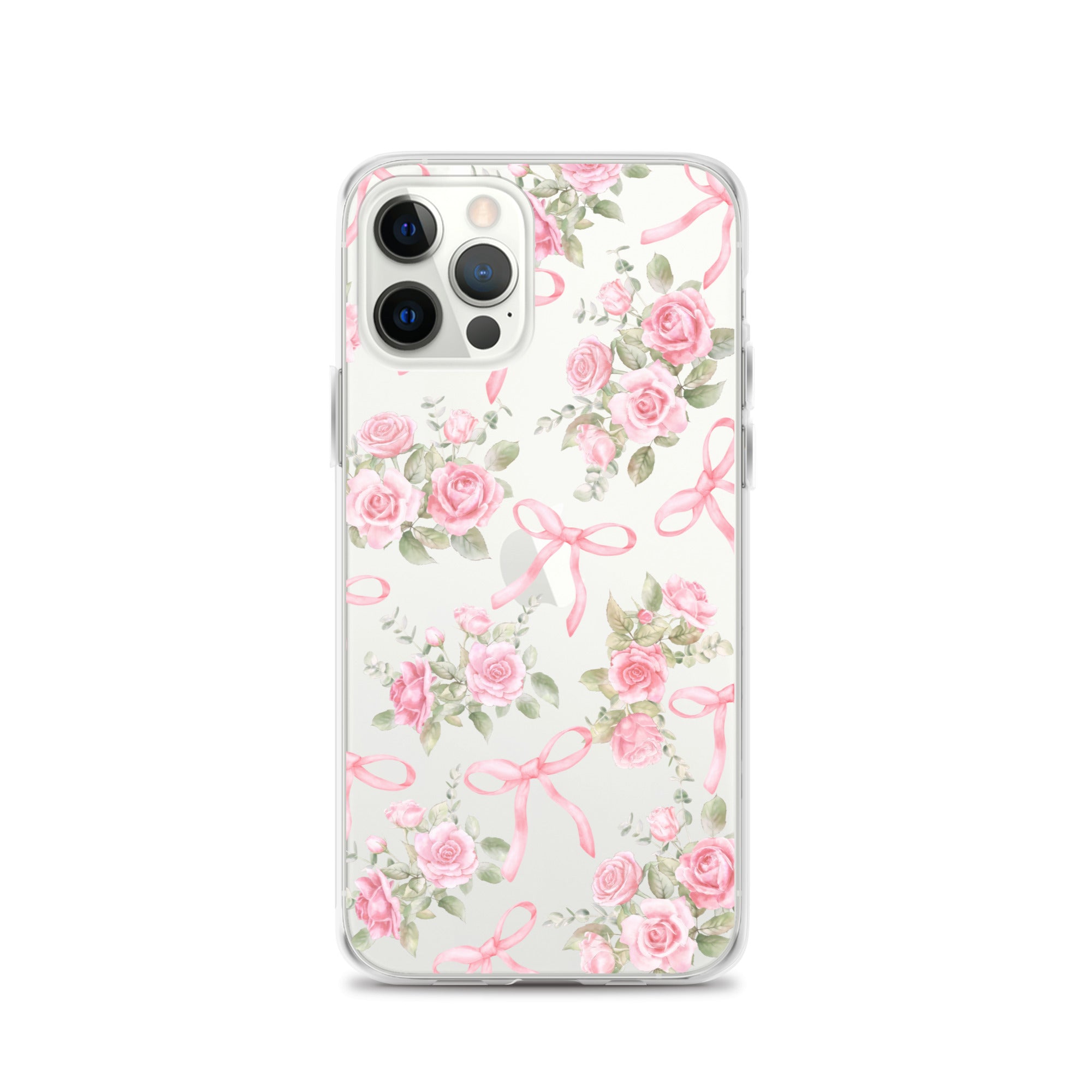 Bows & Roses Clear iPhone Case