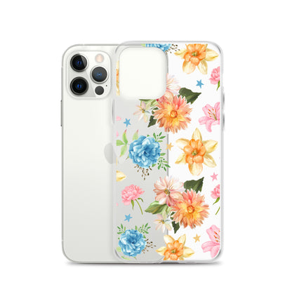 Floral Fiesta Clear iPhone Case