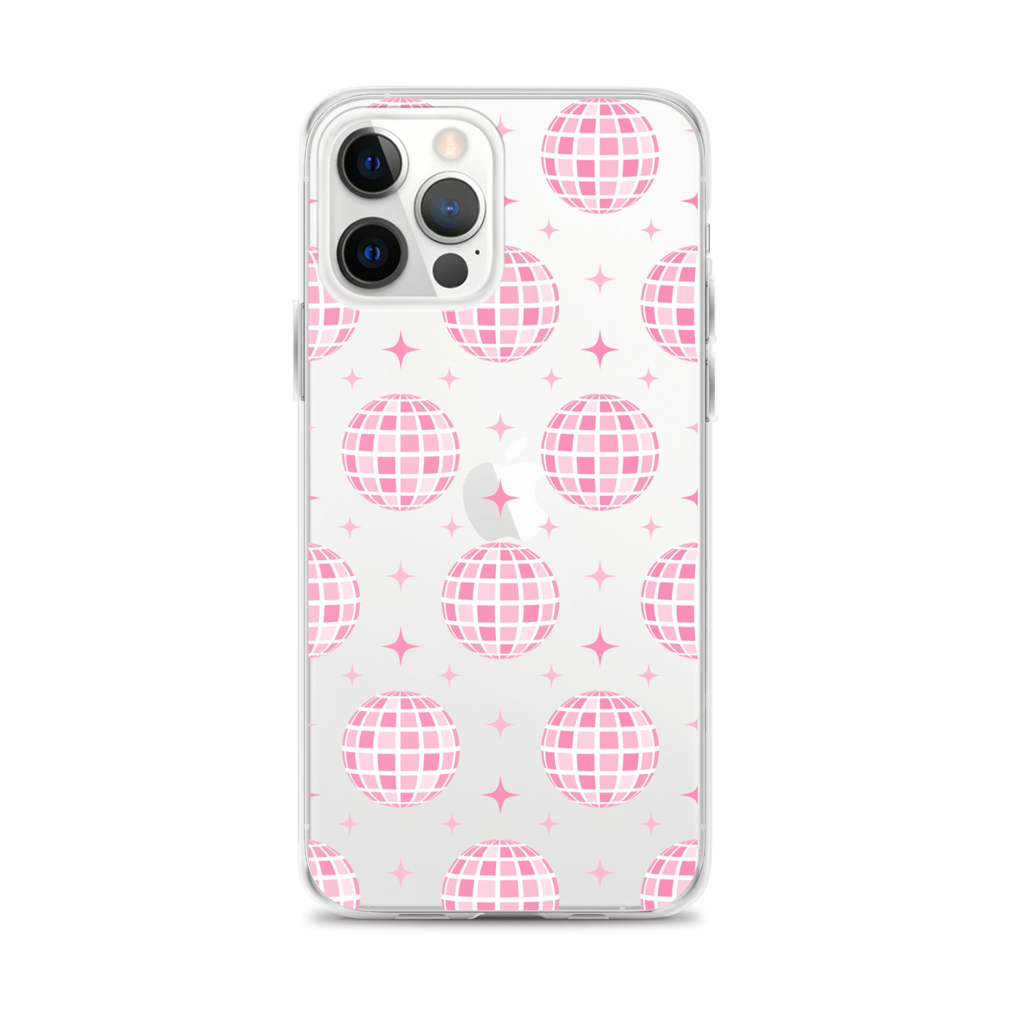 Pink Disco Clear iPhone Case iPhone 12 Pro Max
