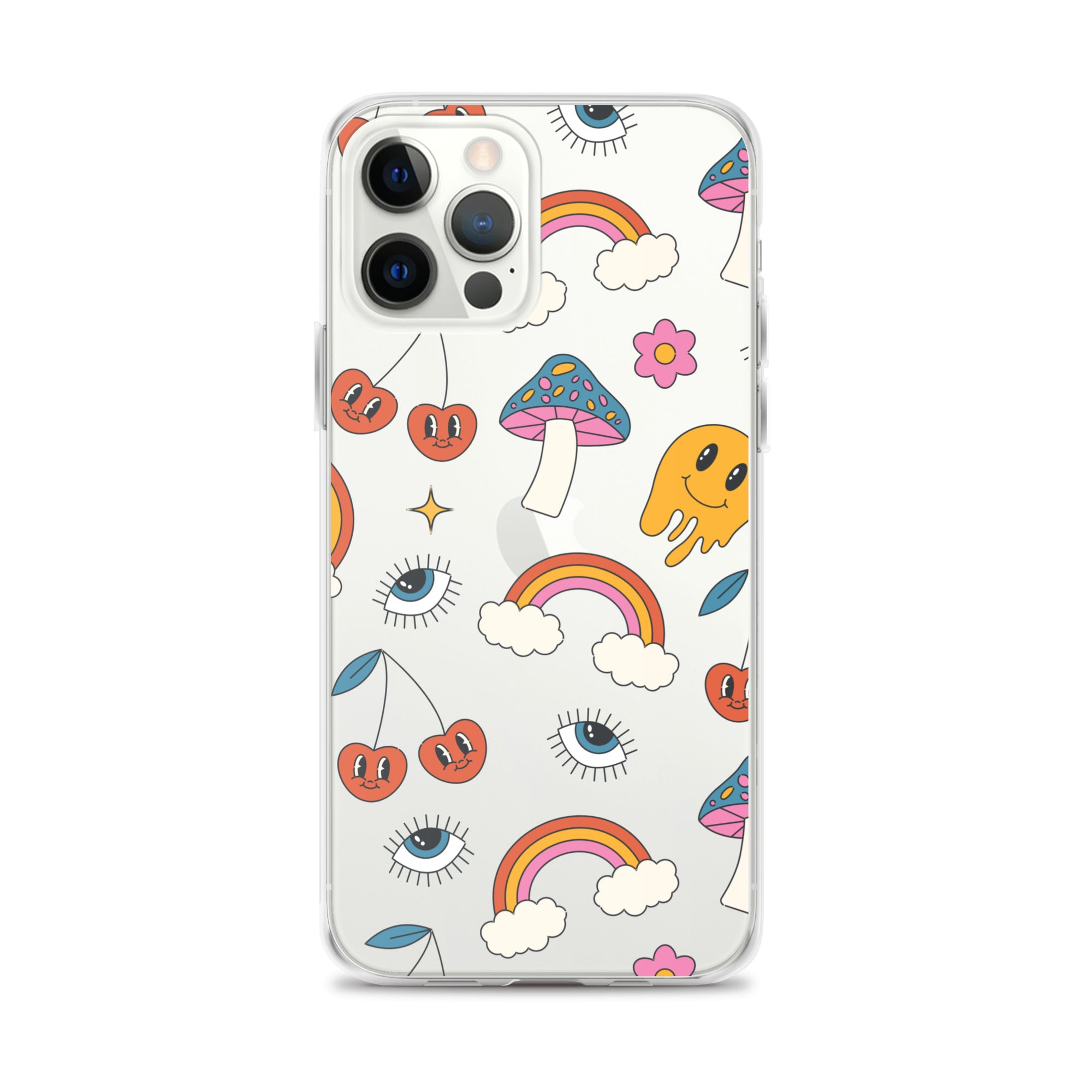 Rainbow Vibes Clear iPhone Case iPhone 12 Pro Max