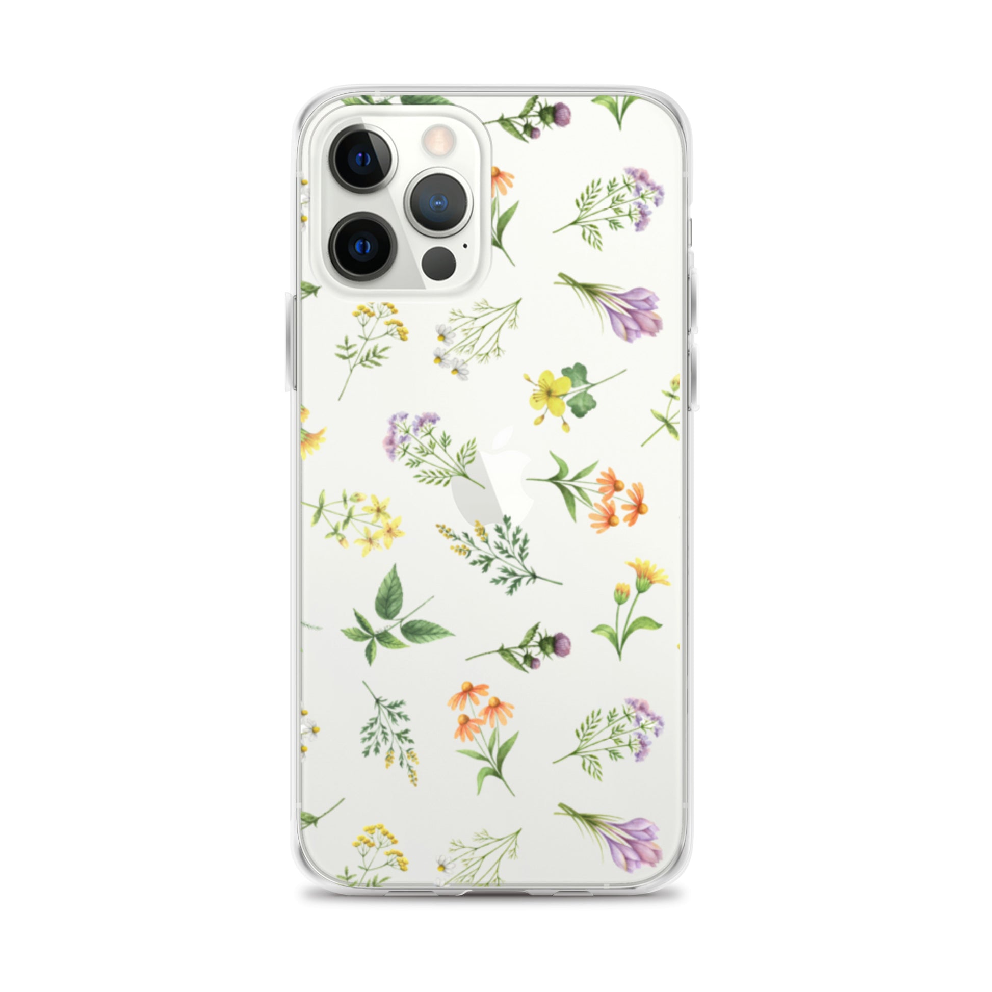 Floral Rain Clear iPhone Case iPhone 12 Pro Max
