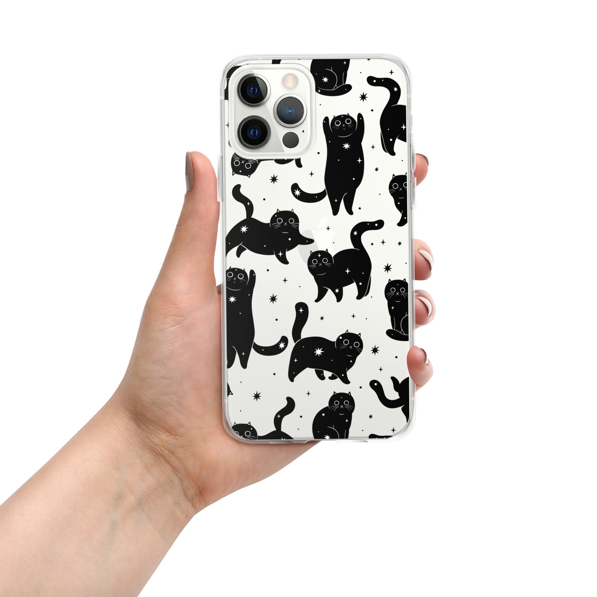 Star Cats Clear iPhone Case
