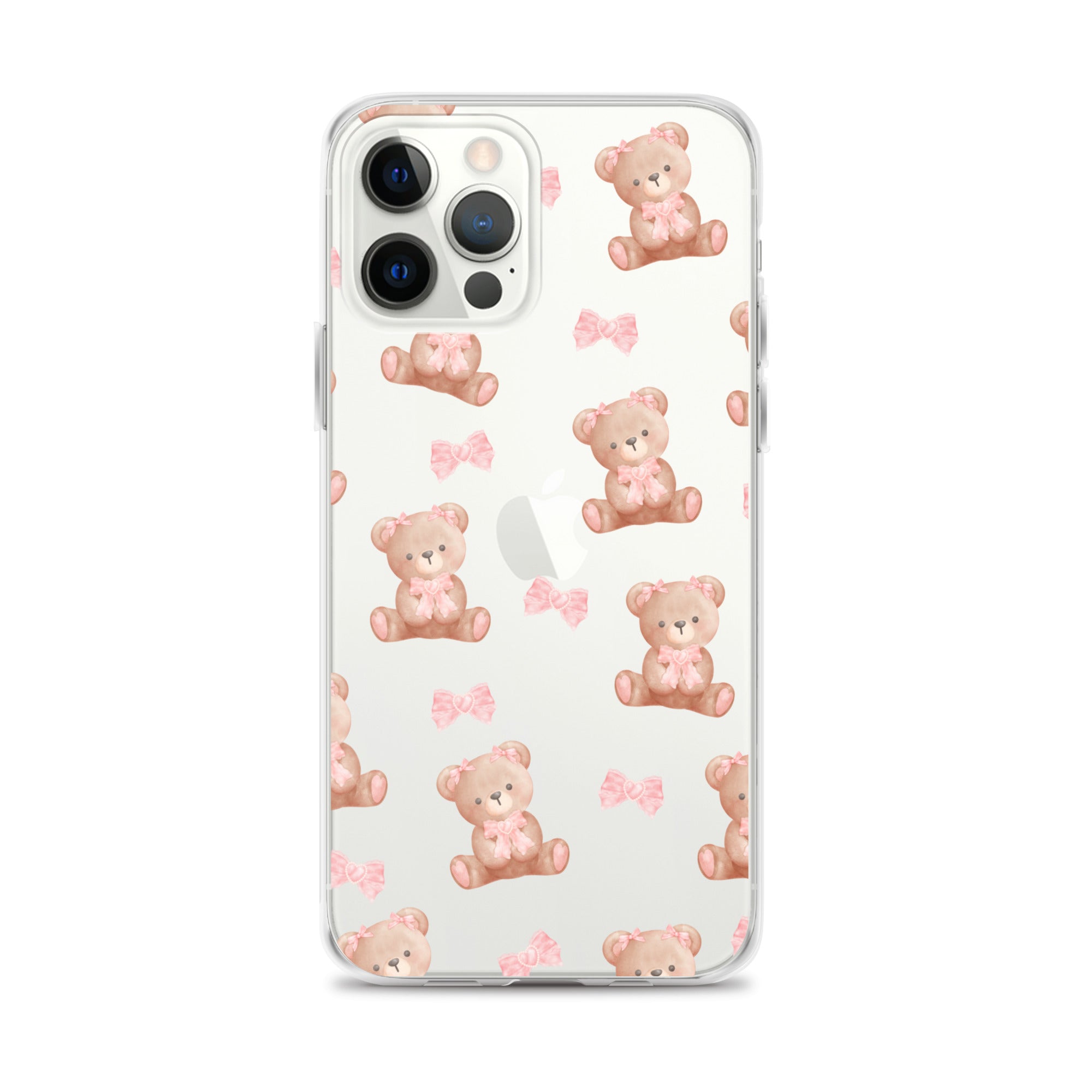 Bow Bear Clear iPhone Case
