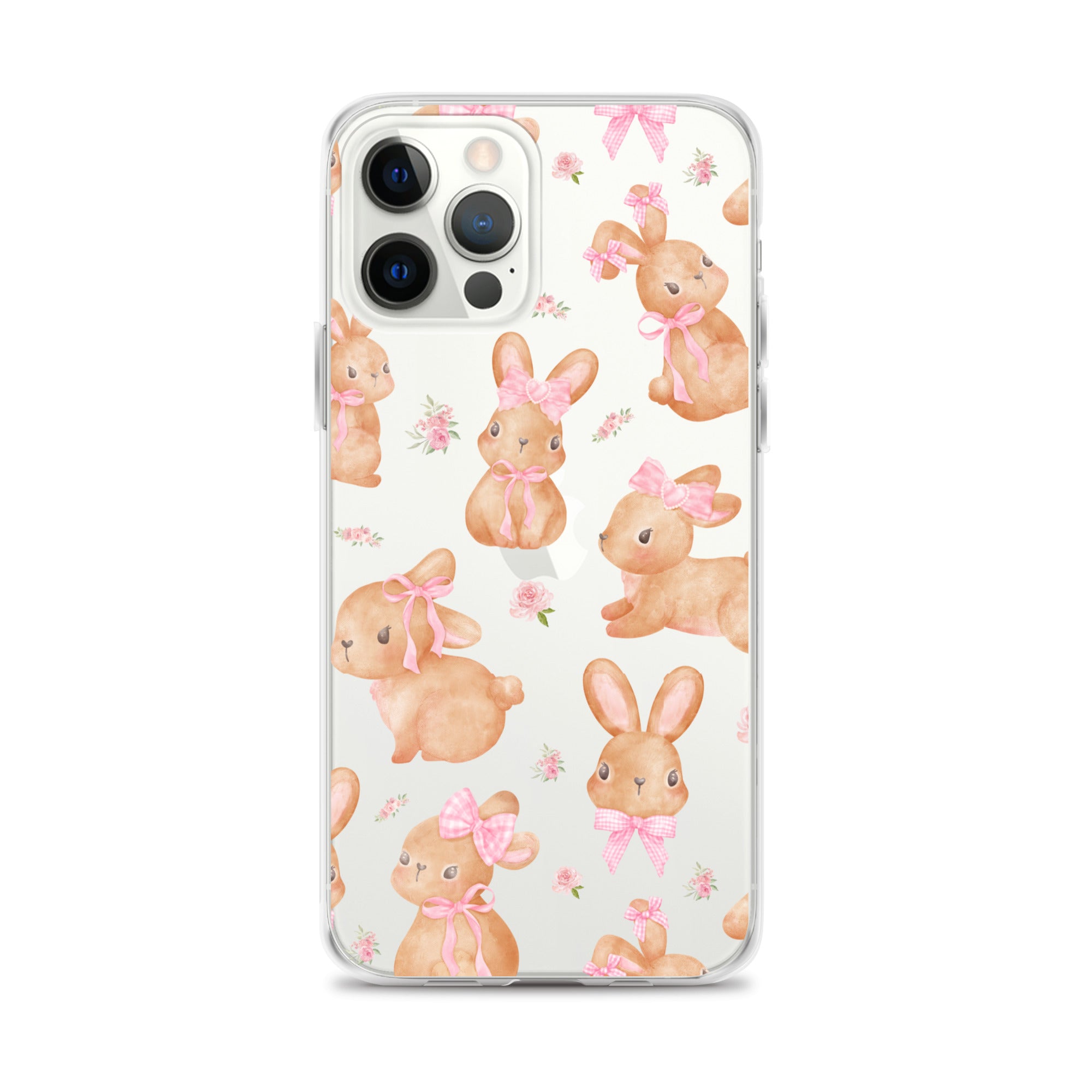 Bow Bunny Clear iPhone Case