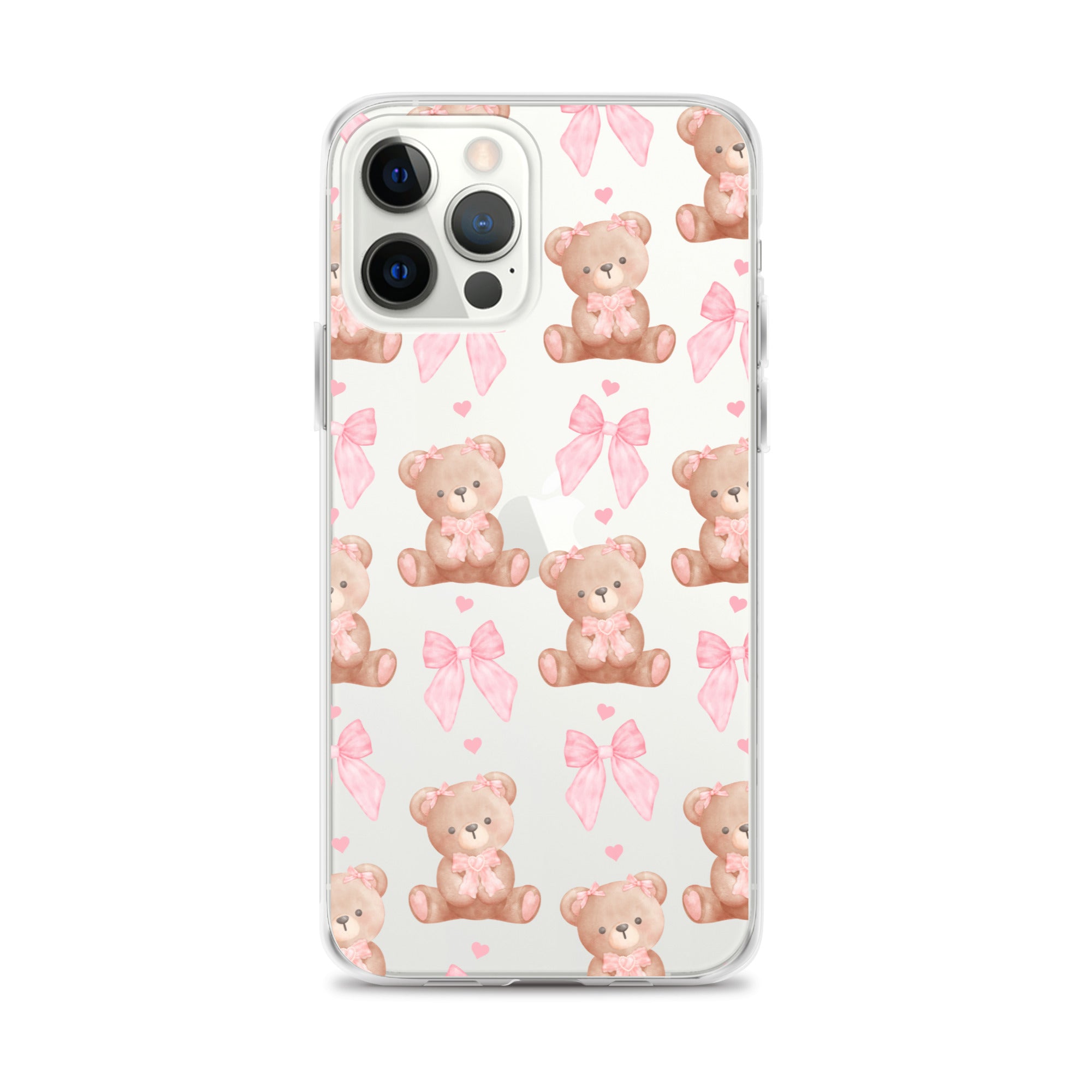 Bows & Bears Clear iPhone Case