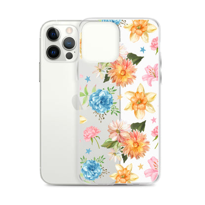 Floral Fiesta Clear iPhone Case
