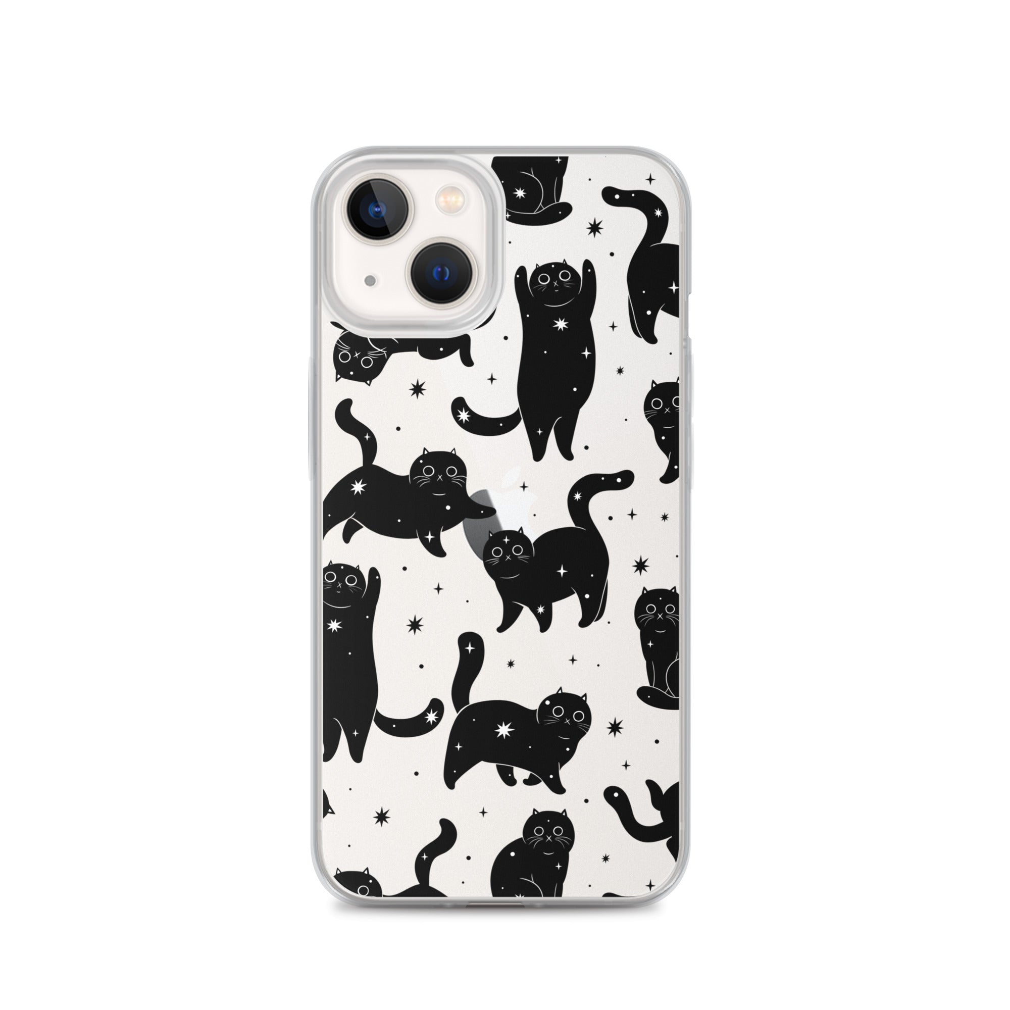 Star Cats Clear iPhone Case iPhone 13