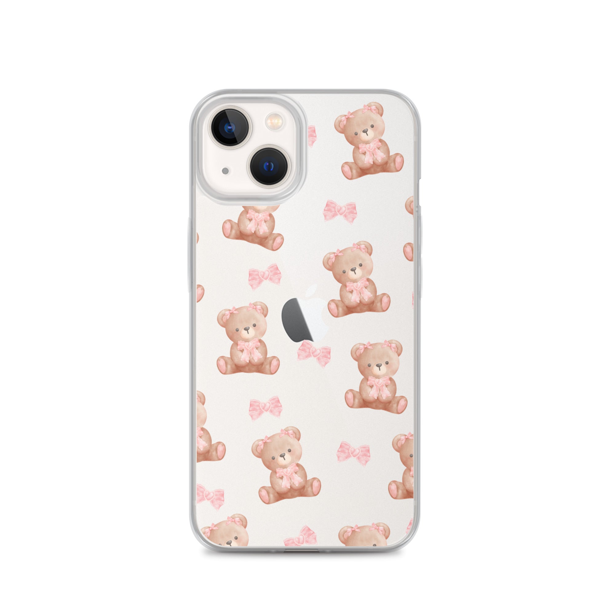 Bow Bear Clear iPhone Case