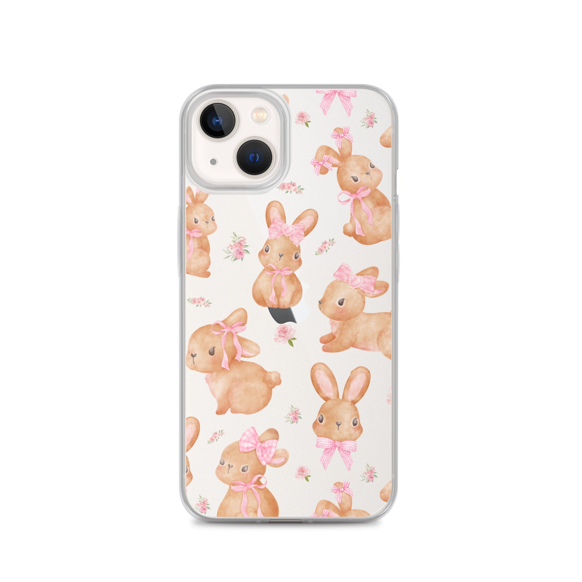 Bow Bunny Clear iPhone Case