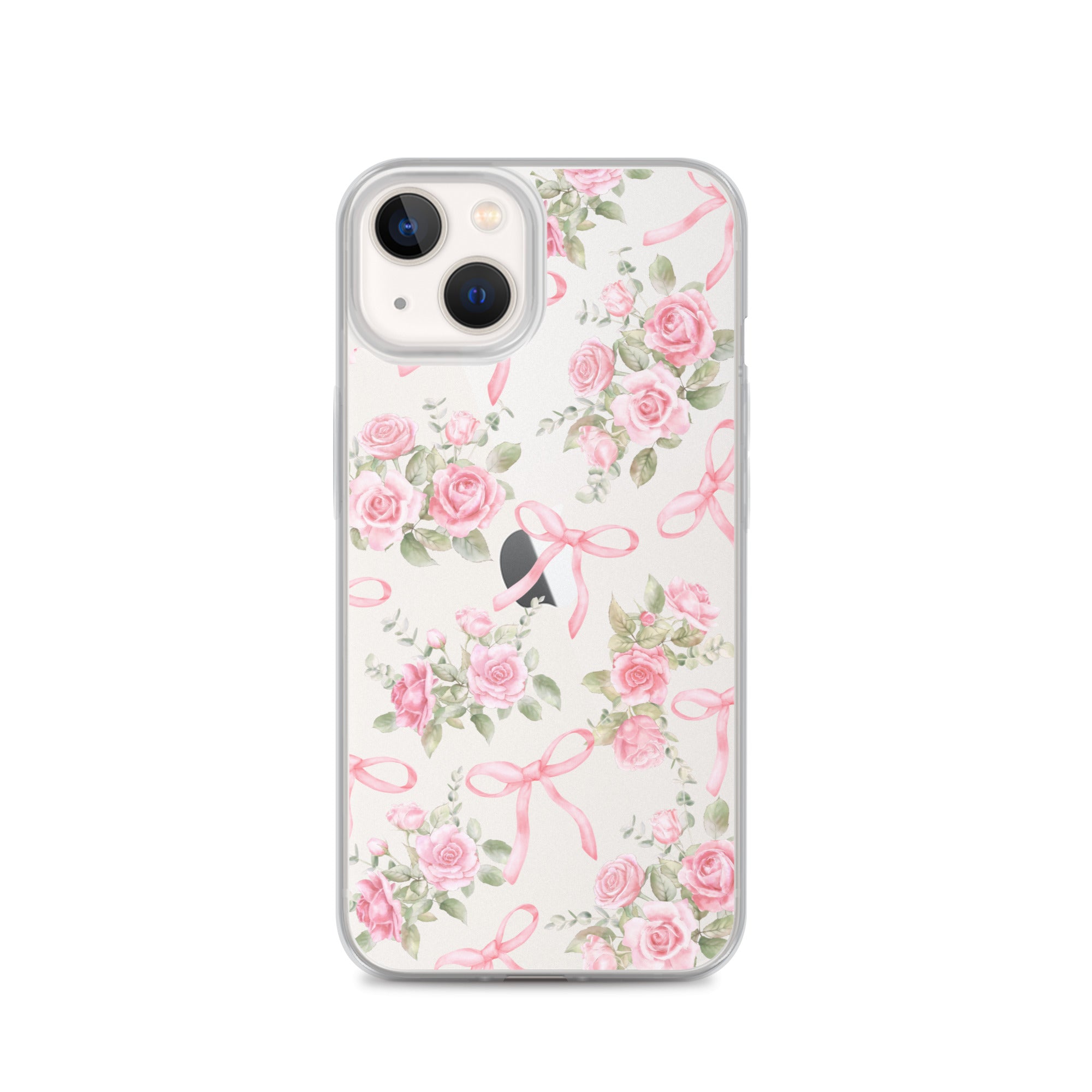 Bows & Roses Clear iPhone Case