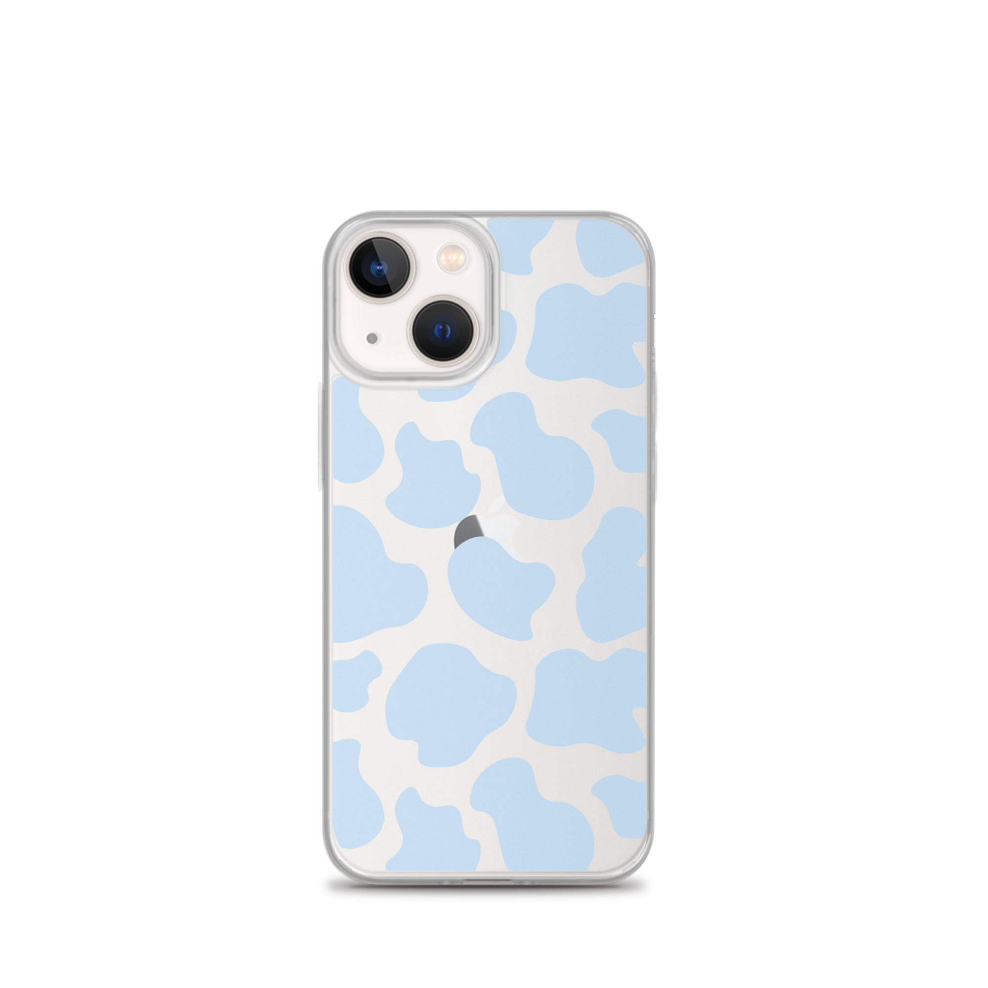 Blue Cow Clear iPhone Case iPhone 13 mini