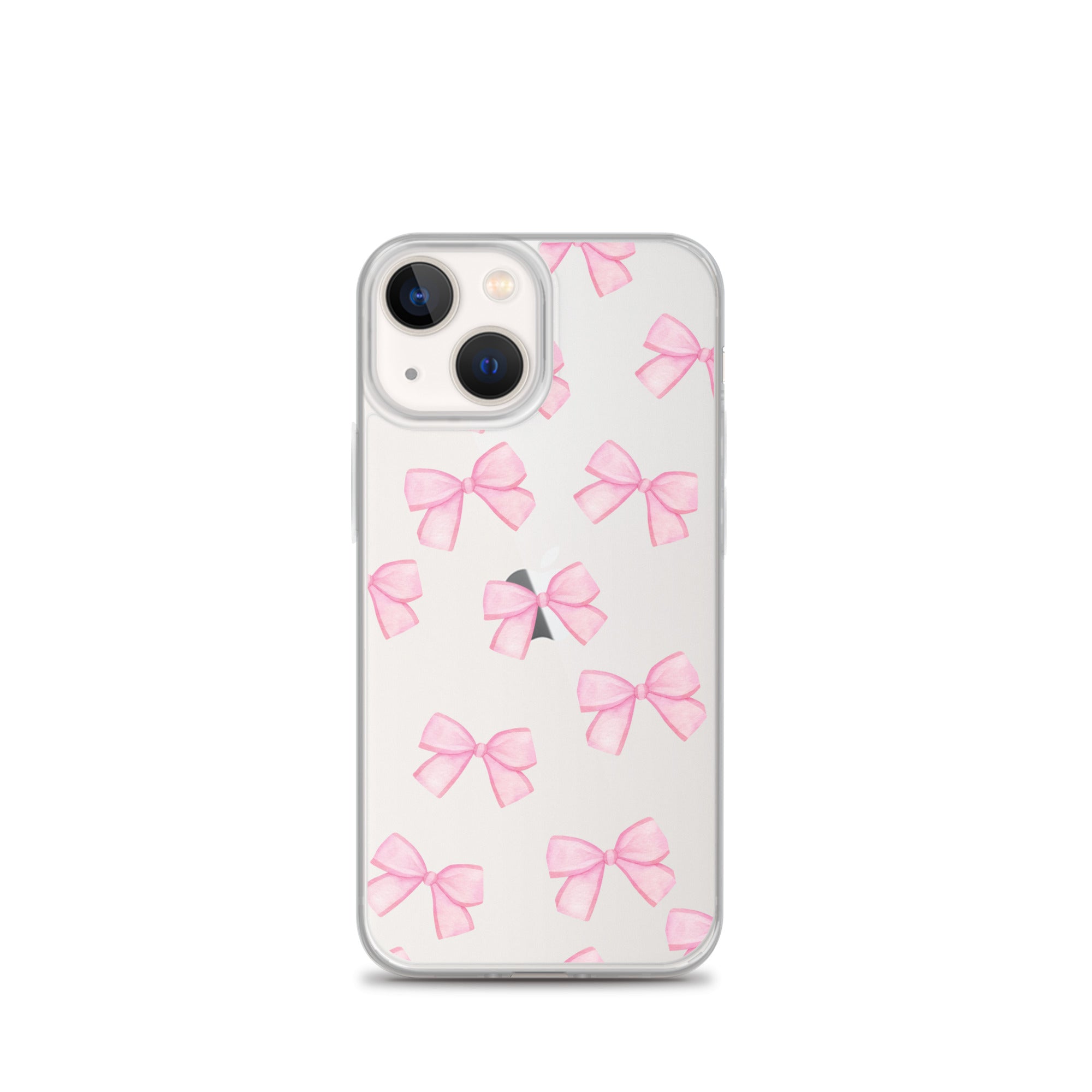 Pink Bows Clear iPhone Case