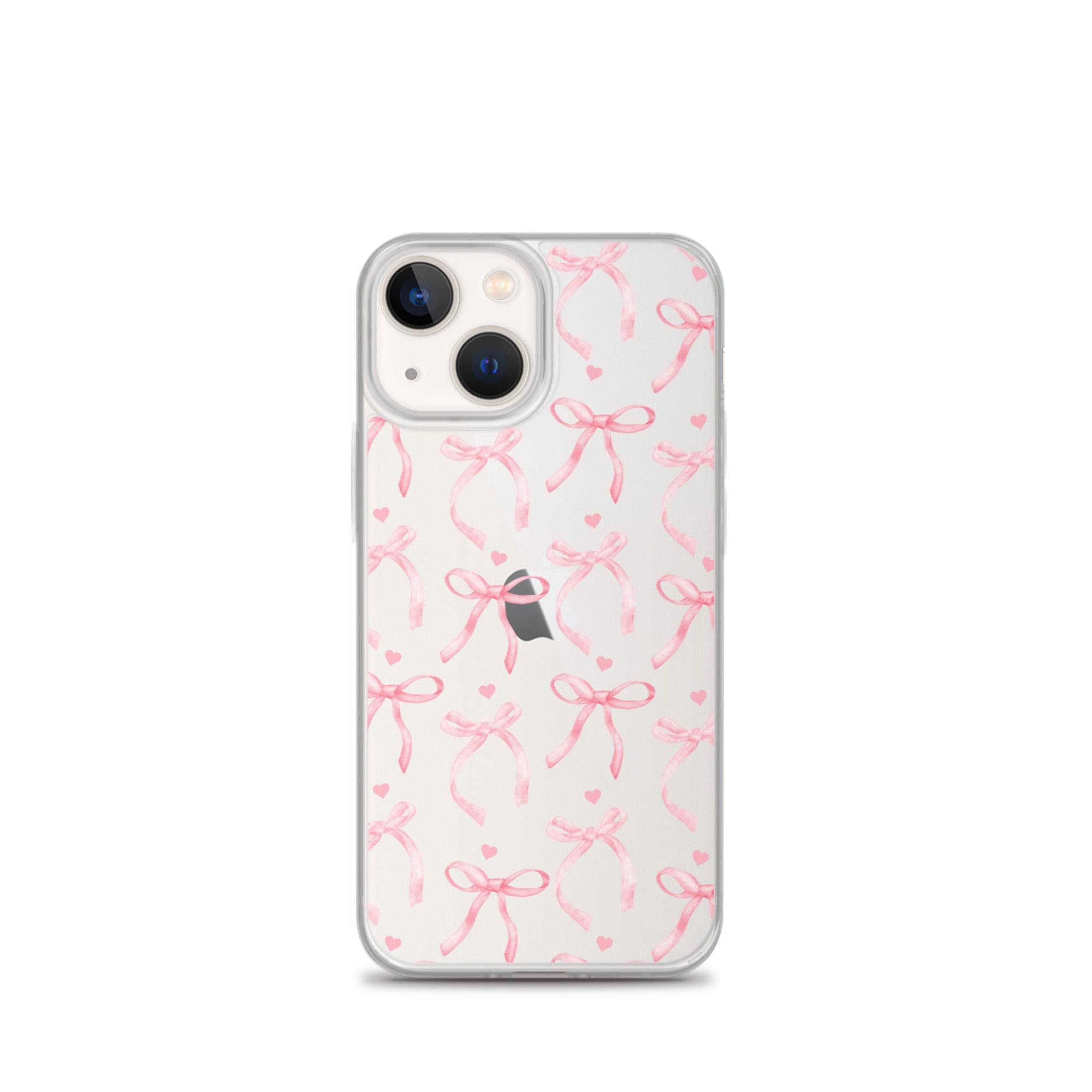 Blushing Bow Clear iPhone Case