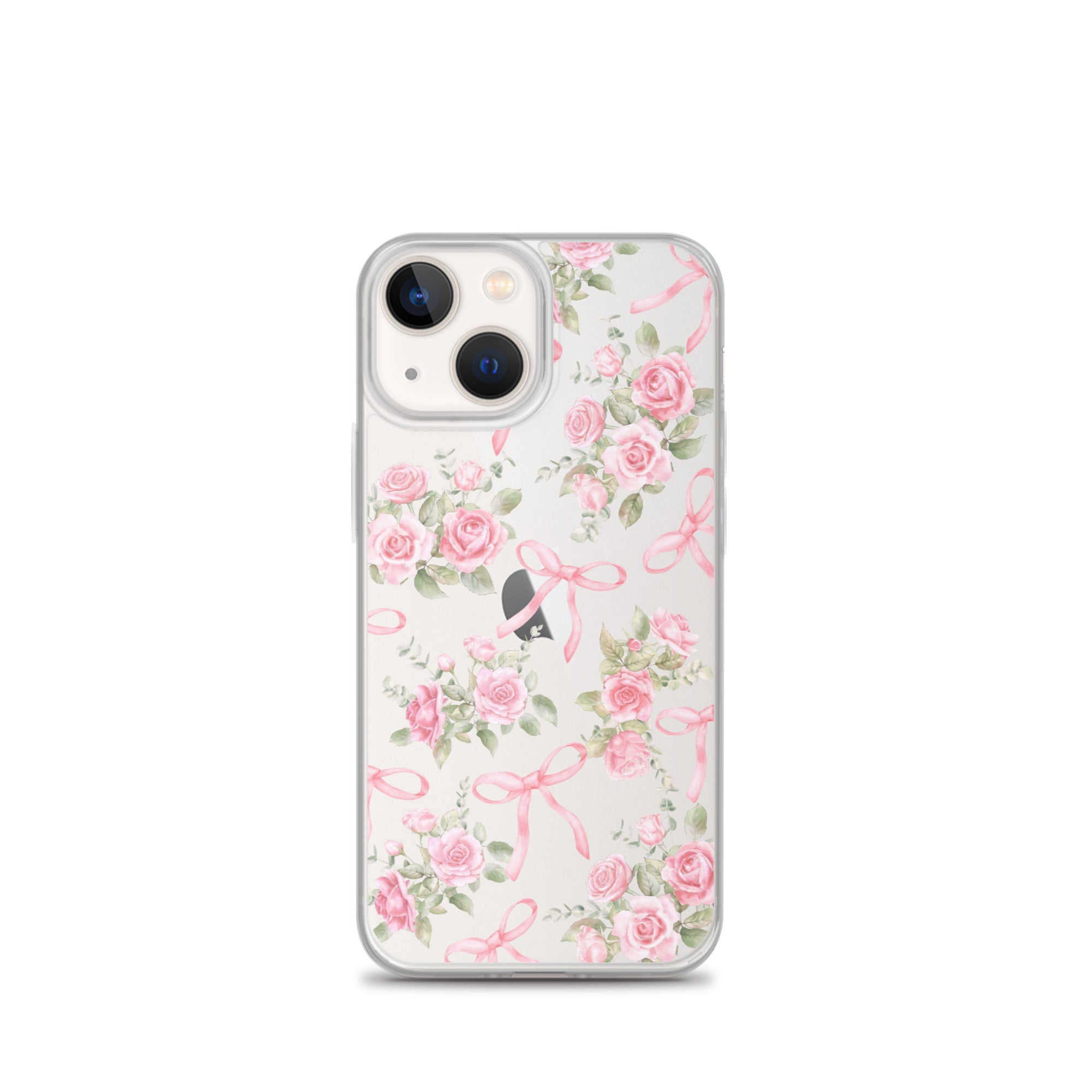 Bows & Roses Clear iPhone Case