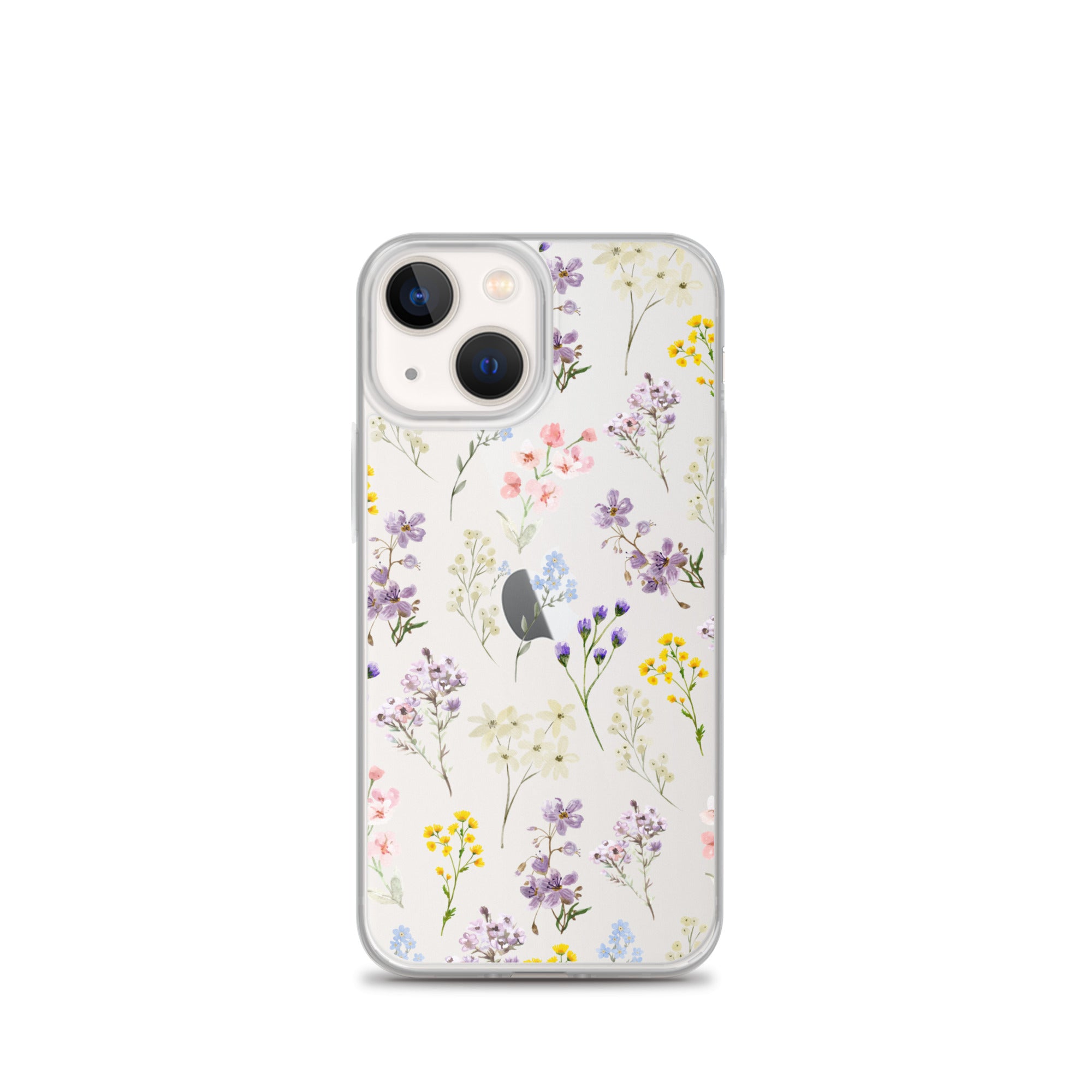 Watercolor Garden Clear iPhone Case