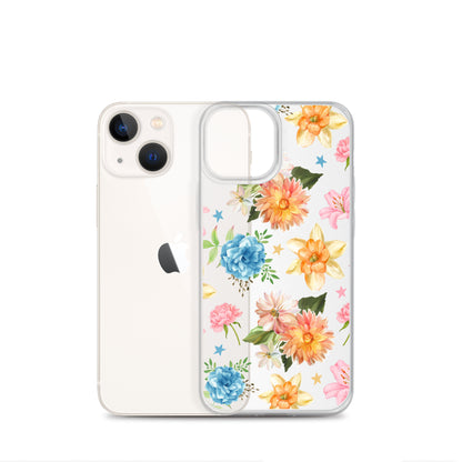 Floral Fiesta Clear iPhone Case