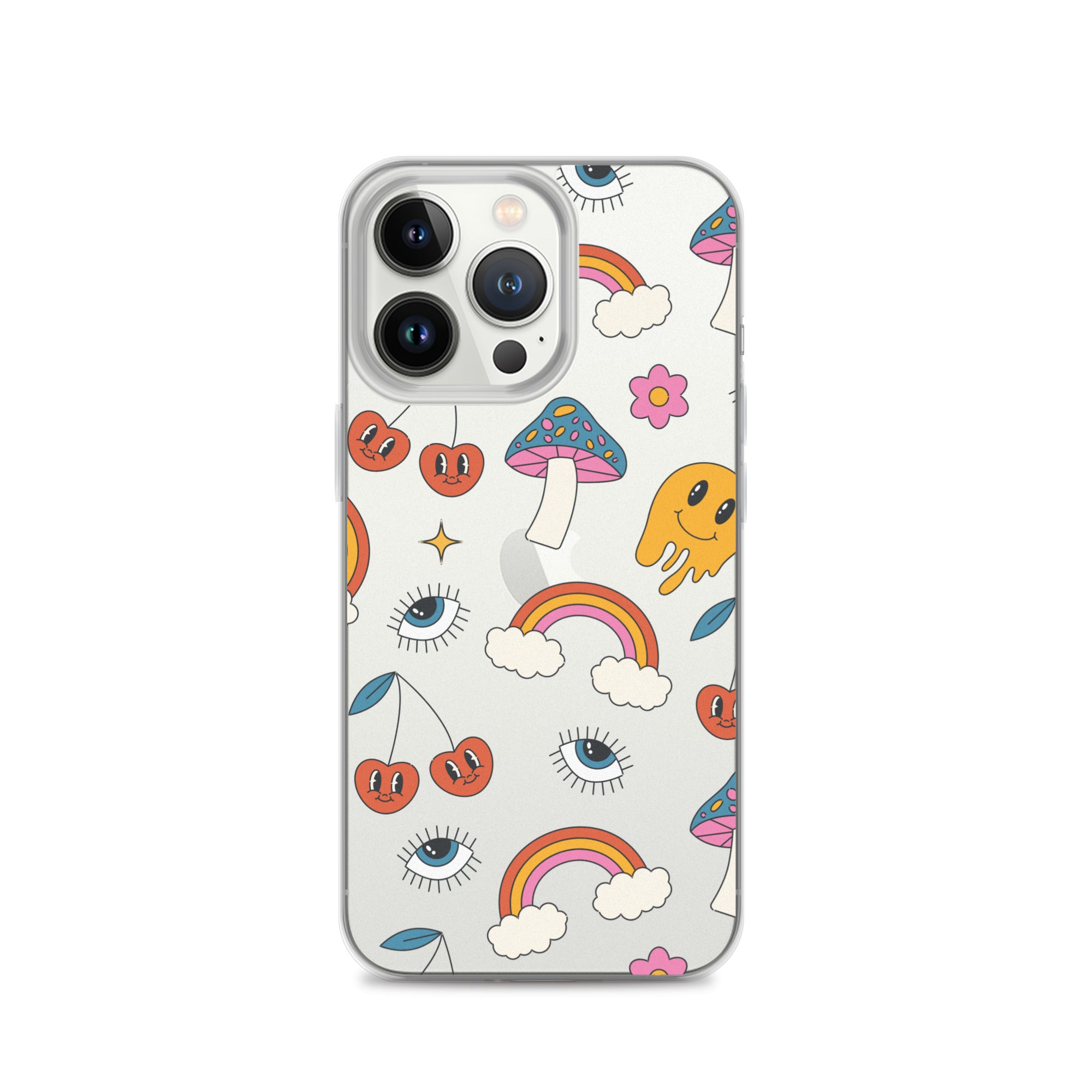 Rainbow Vibes Clear iPhone Case iPhone 13 Pro