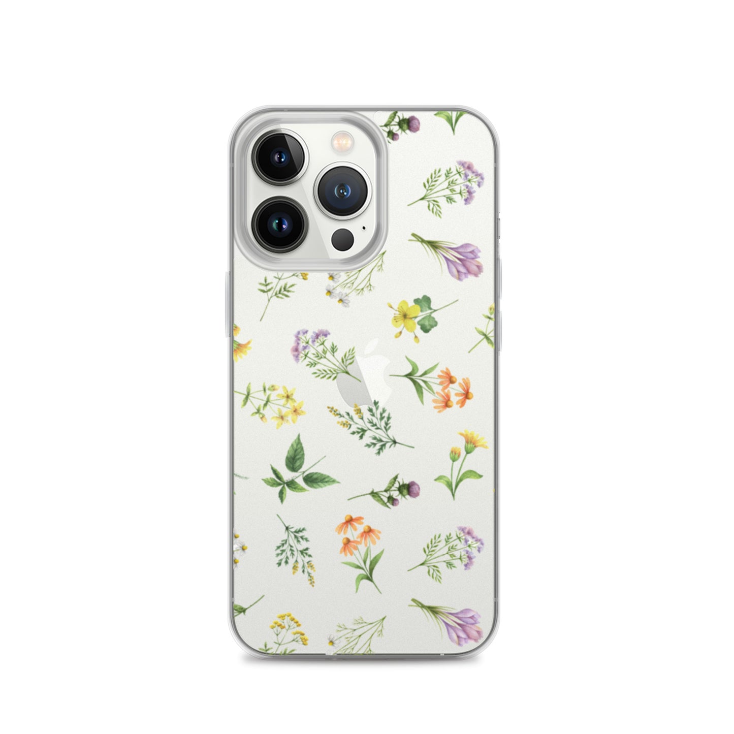 Floral Rain Clear iPhone Case iPhone 13 Pro