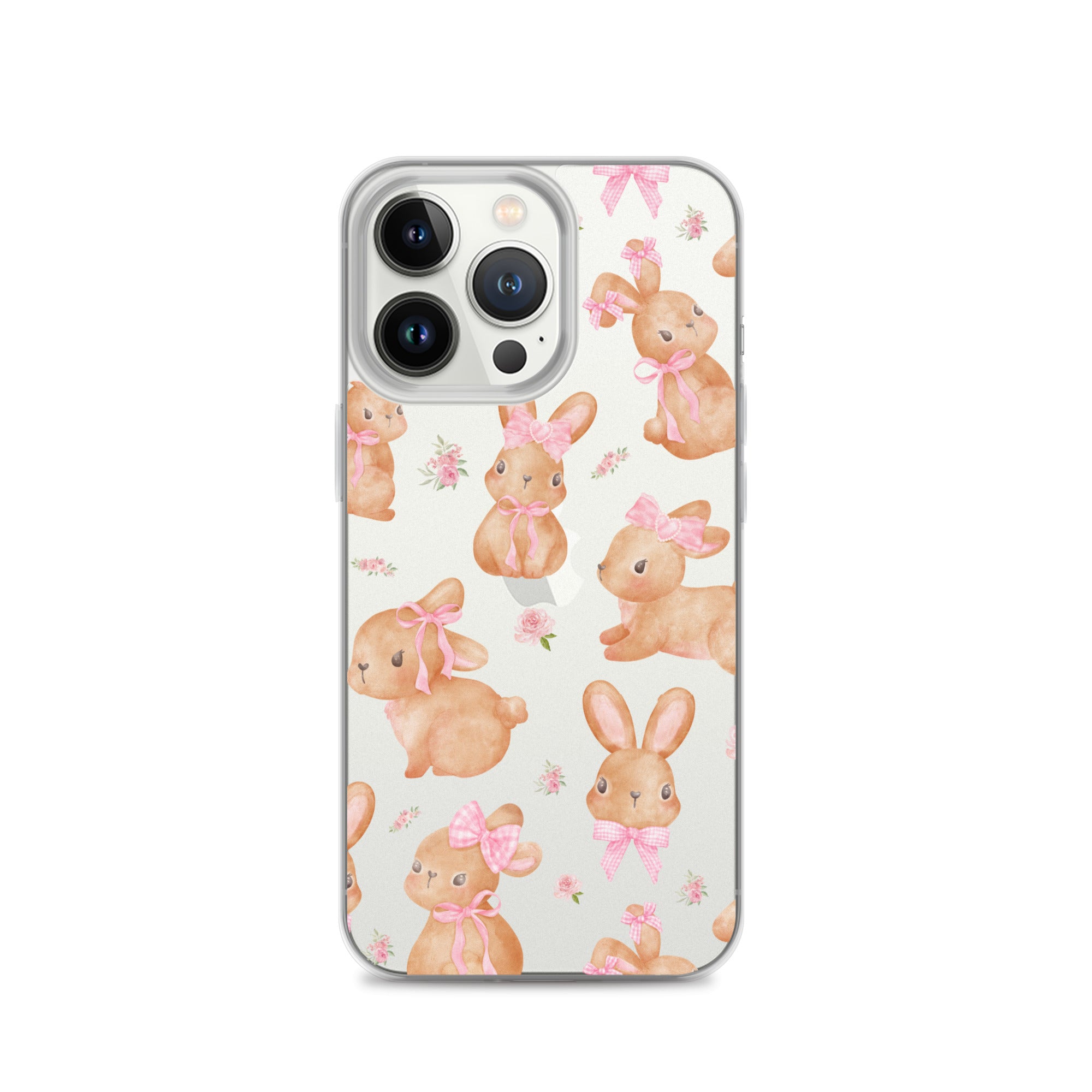 Bow Bunny Clear iPhone Case