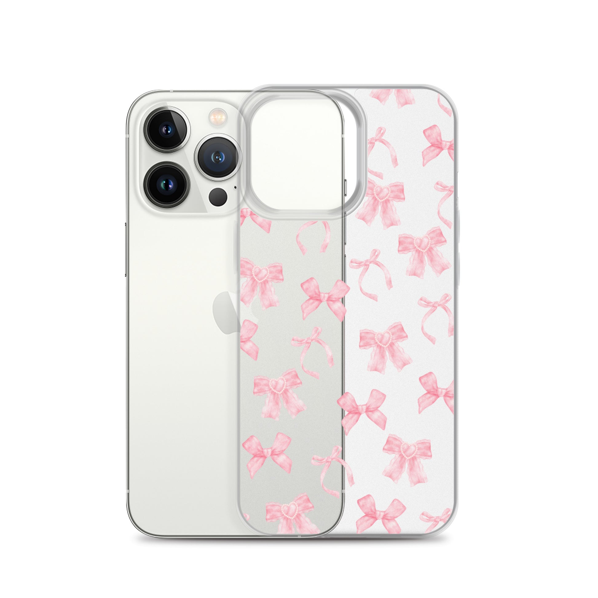 Coquette Bows Clear iPhone Case – Stella Cases - Main Image