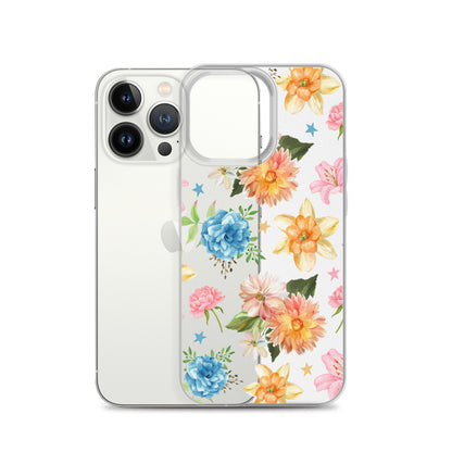 Floral Fiesta Clear iPhone Case