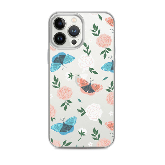 White Blossom Clear iPhone Case iPhone 13 Pro Max