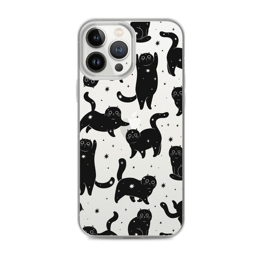 Star Cats Clear iPhone Case iPhone 13 Pro Max