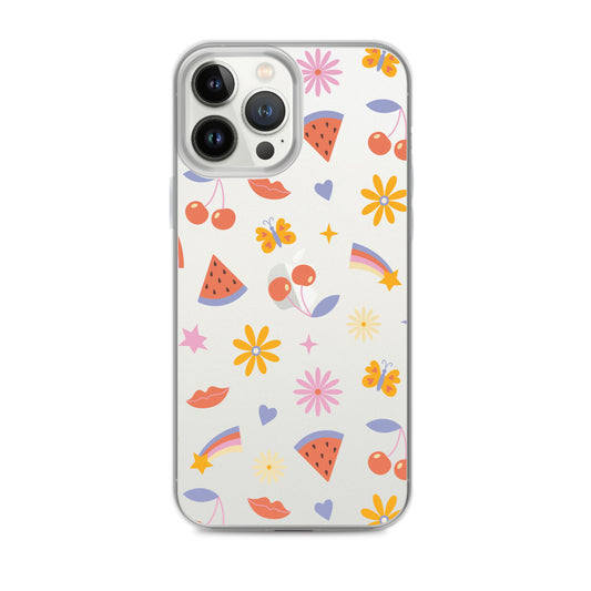 Summer Vibes Clear iPhone Case iPhone 13 Pro Max