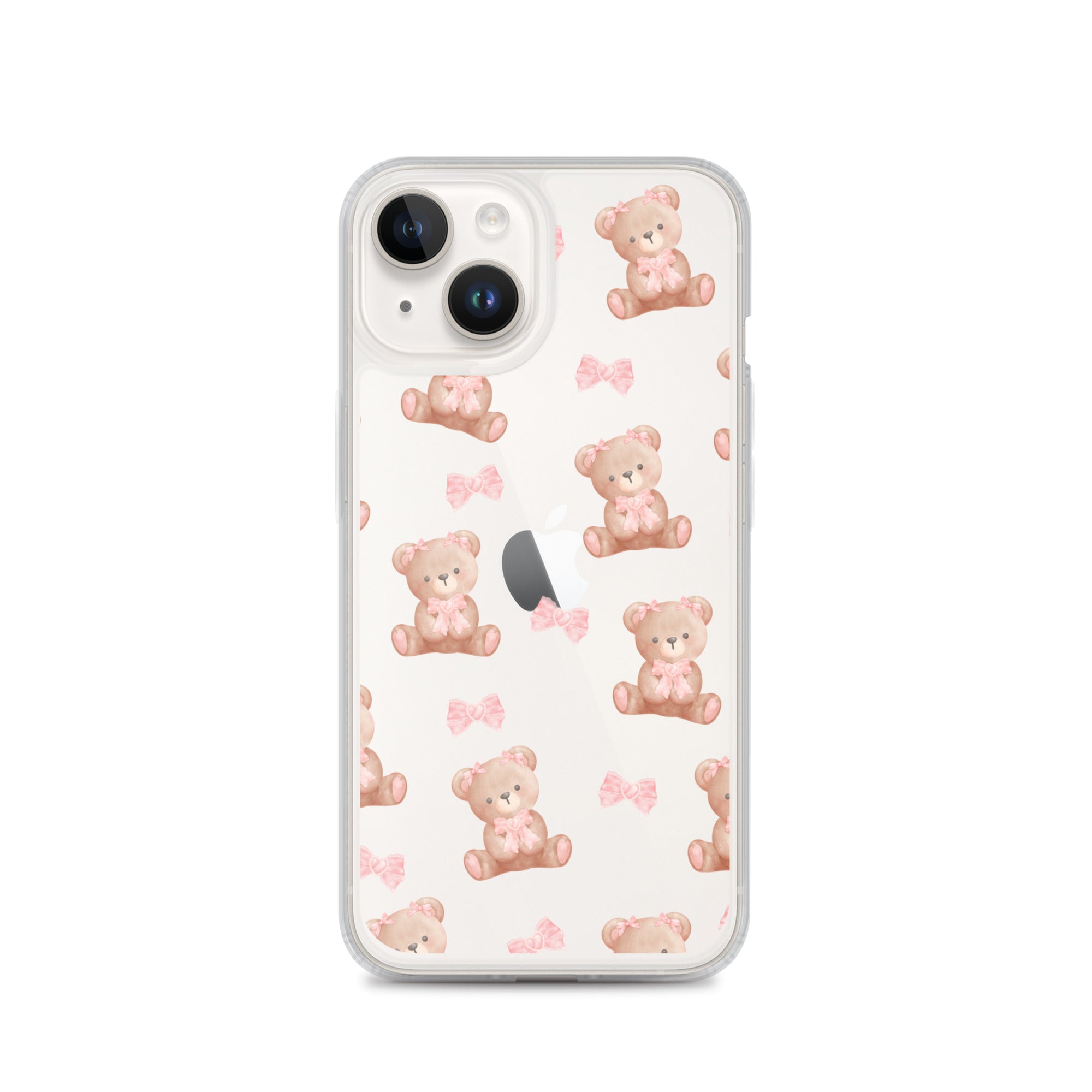 Bow Bear Clear iPhone Case