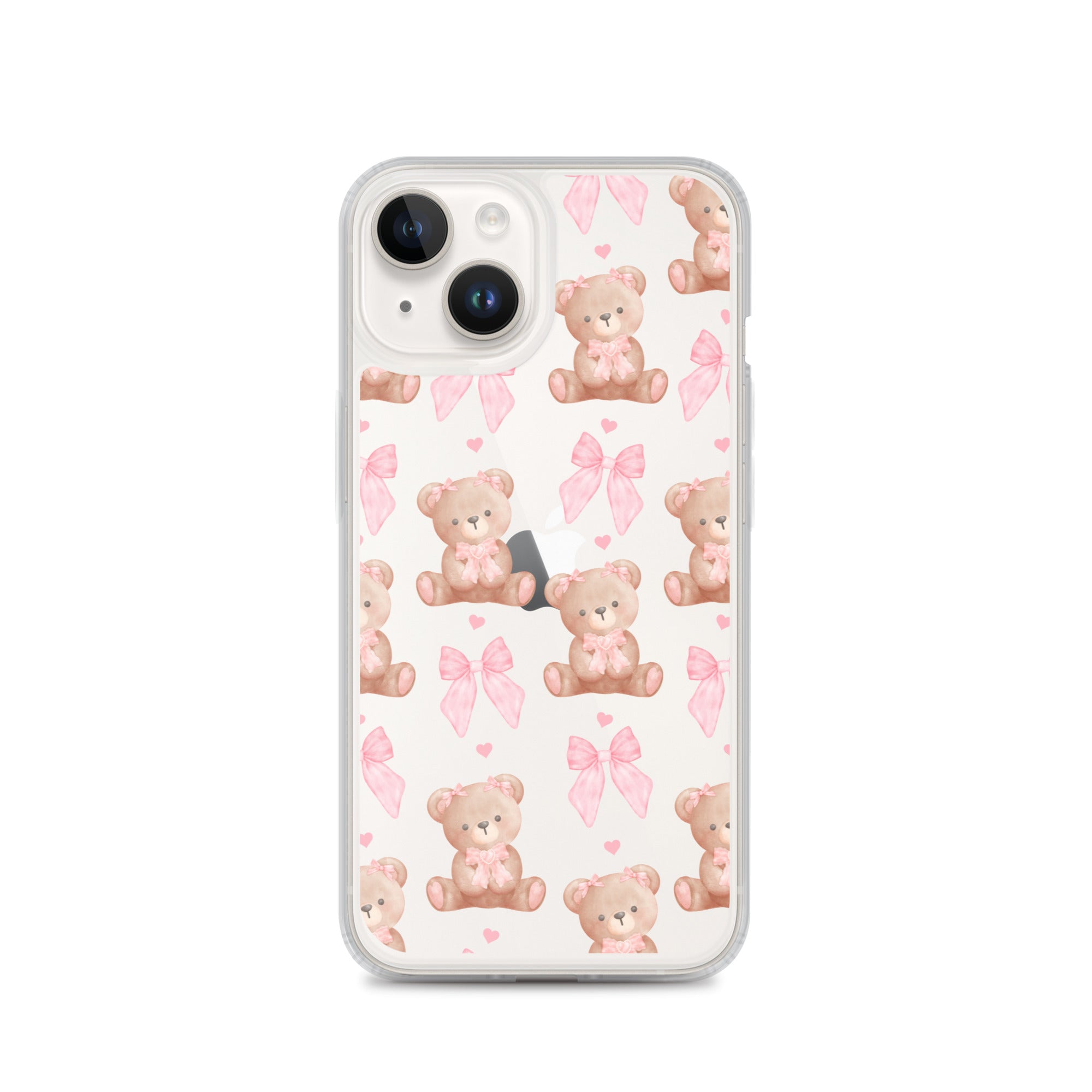 Bows & Bears Clear iPhone Case