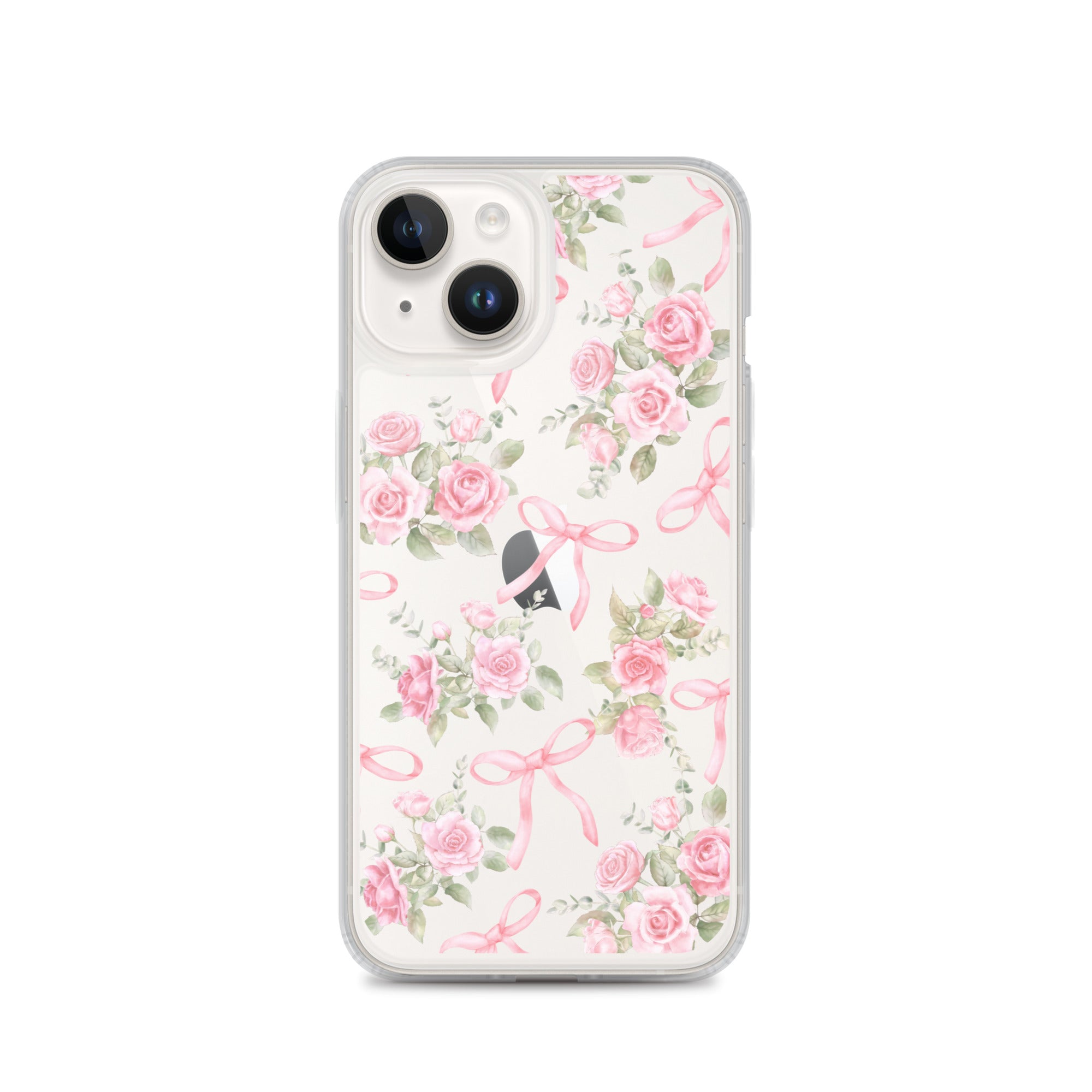Bows & Roses Clear iPhone Case