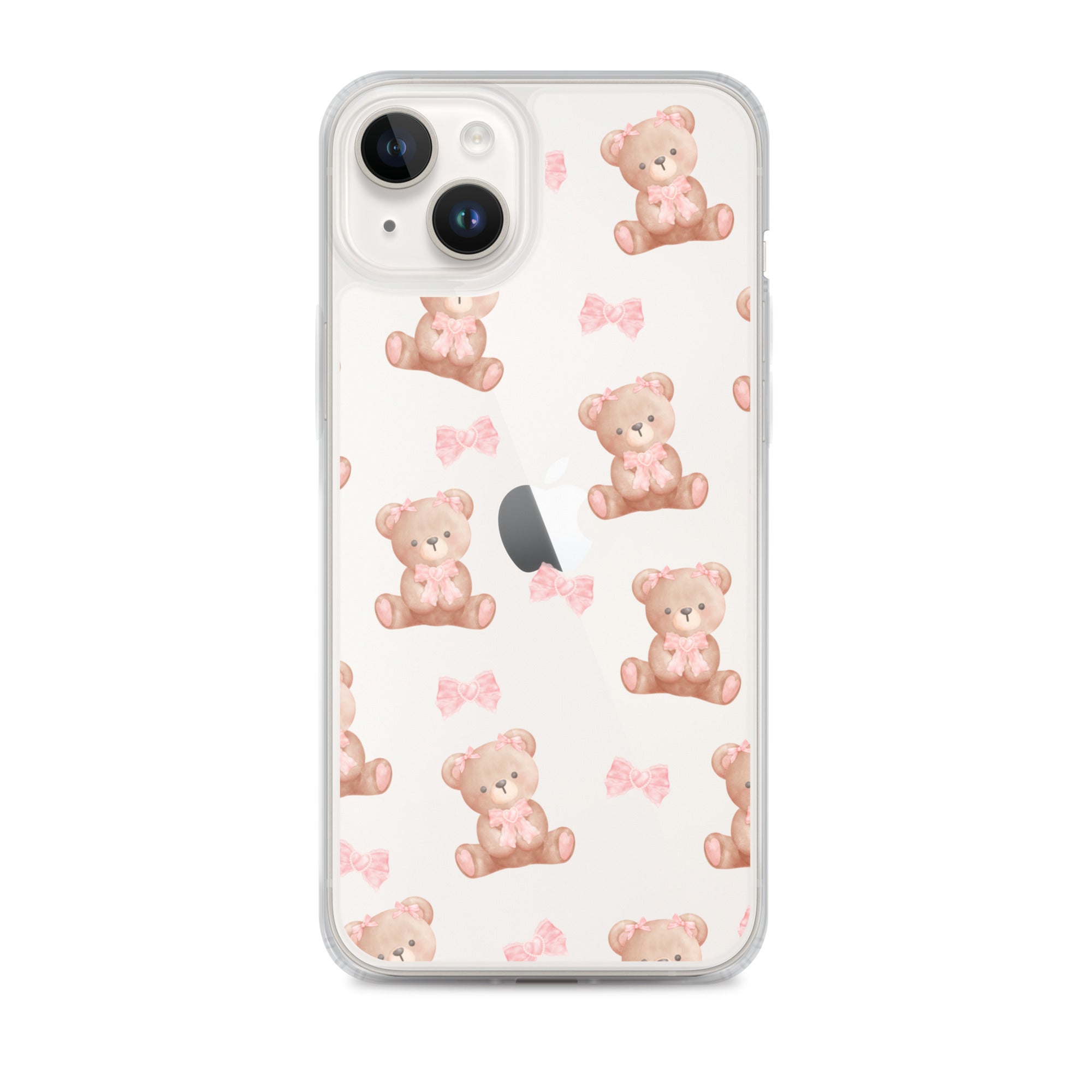 Bow Bear Clear iPhone Case