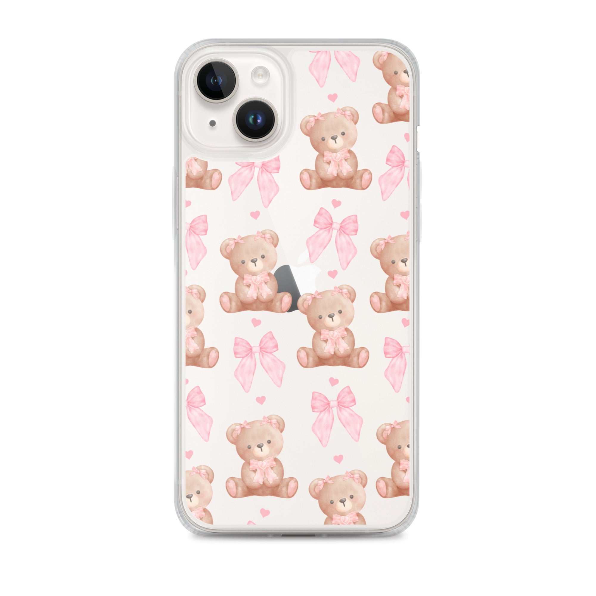 Bows & Bears Clear iPhone Case