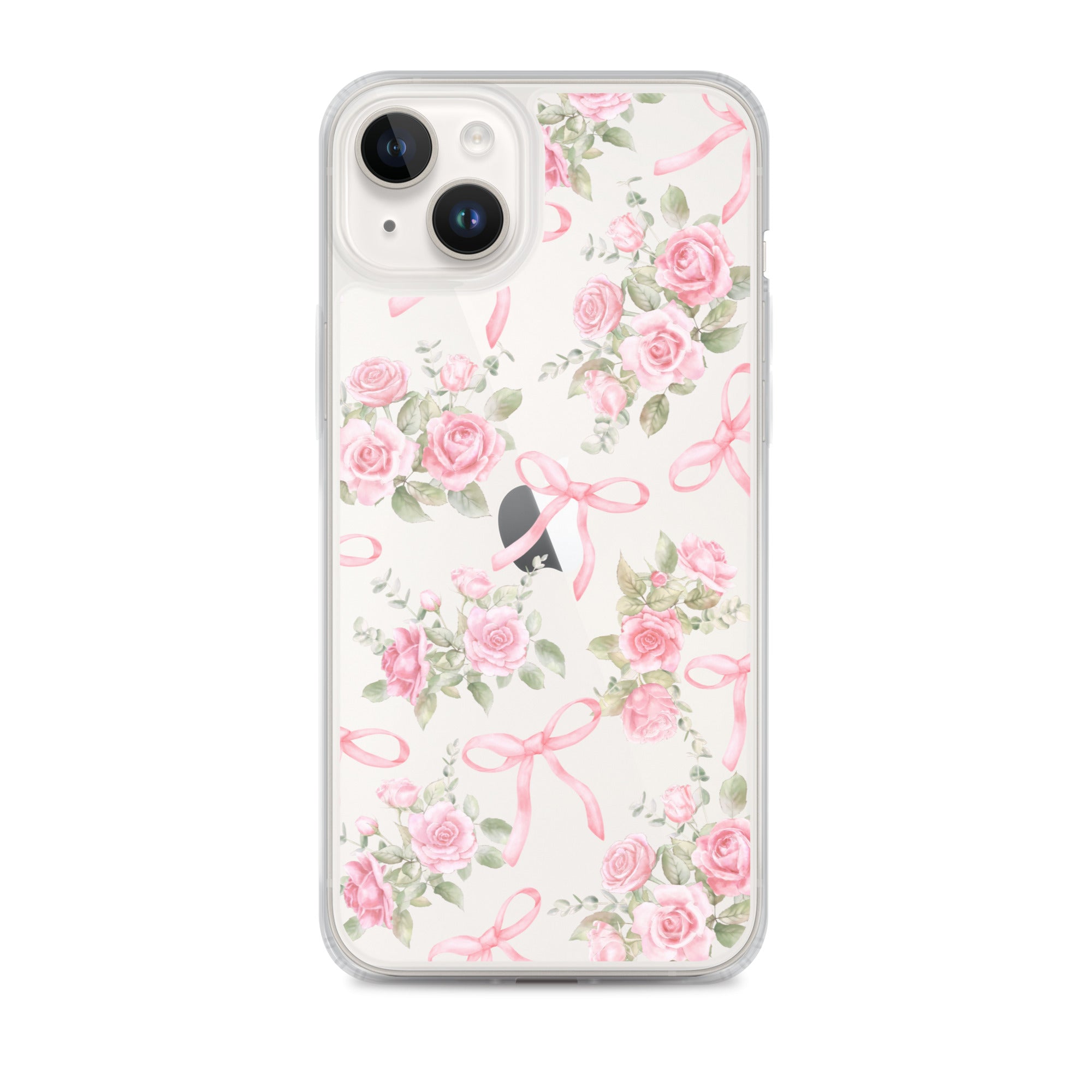 Bows & Roses Clear iPhone Case