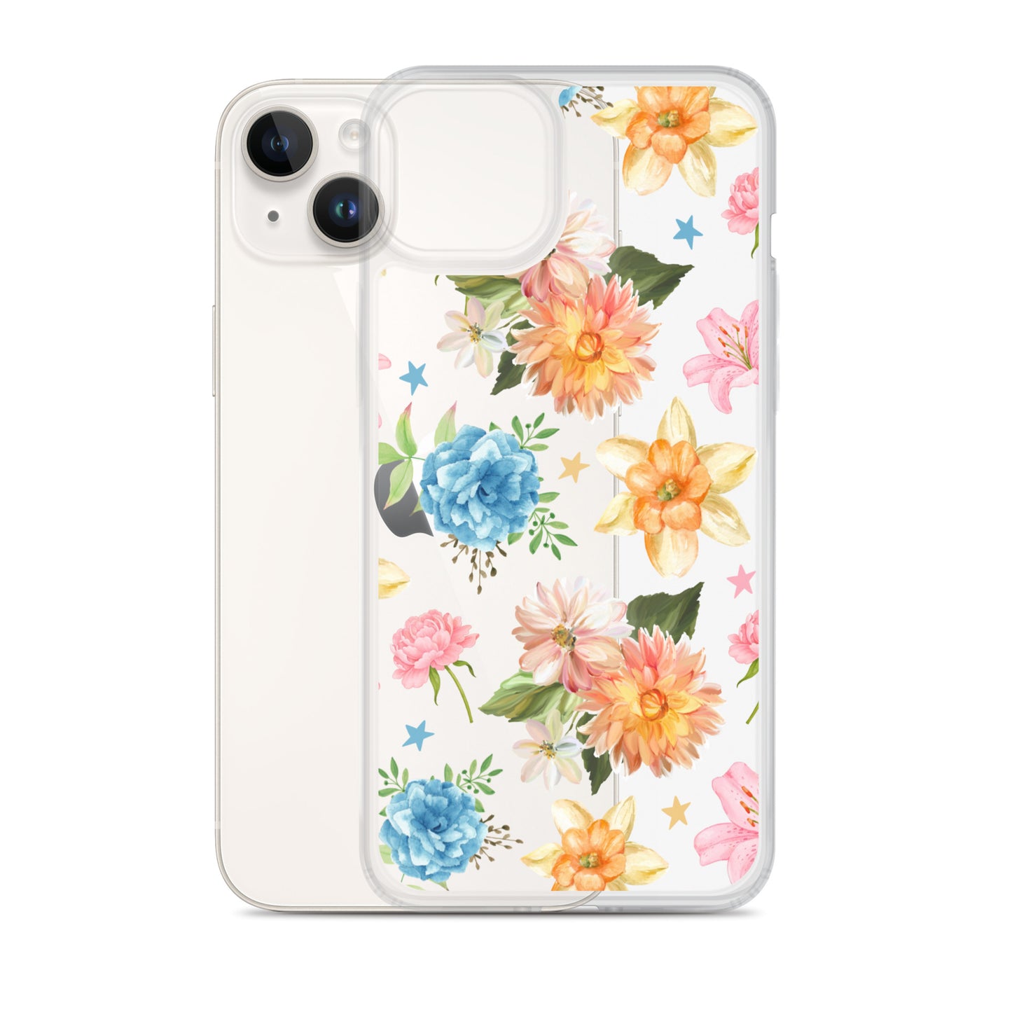Floral Fiesta Clear iPhone Case