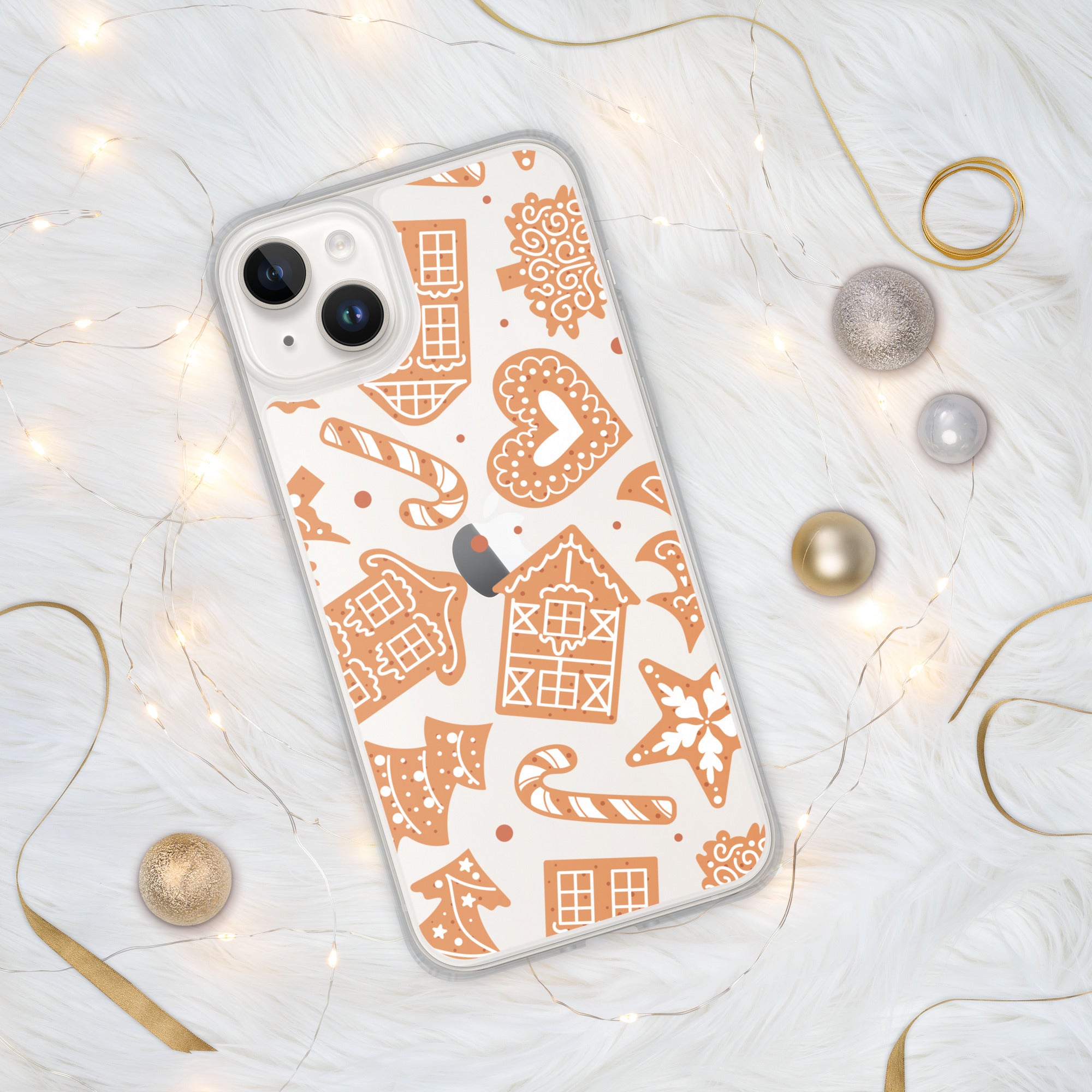 Gingerbread Clear iPhone Case