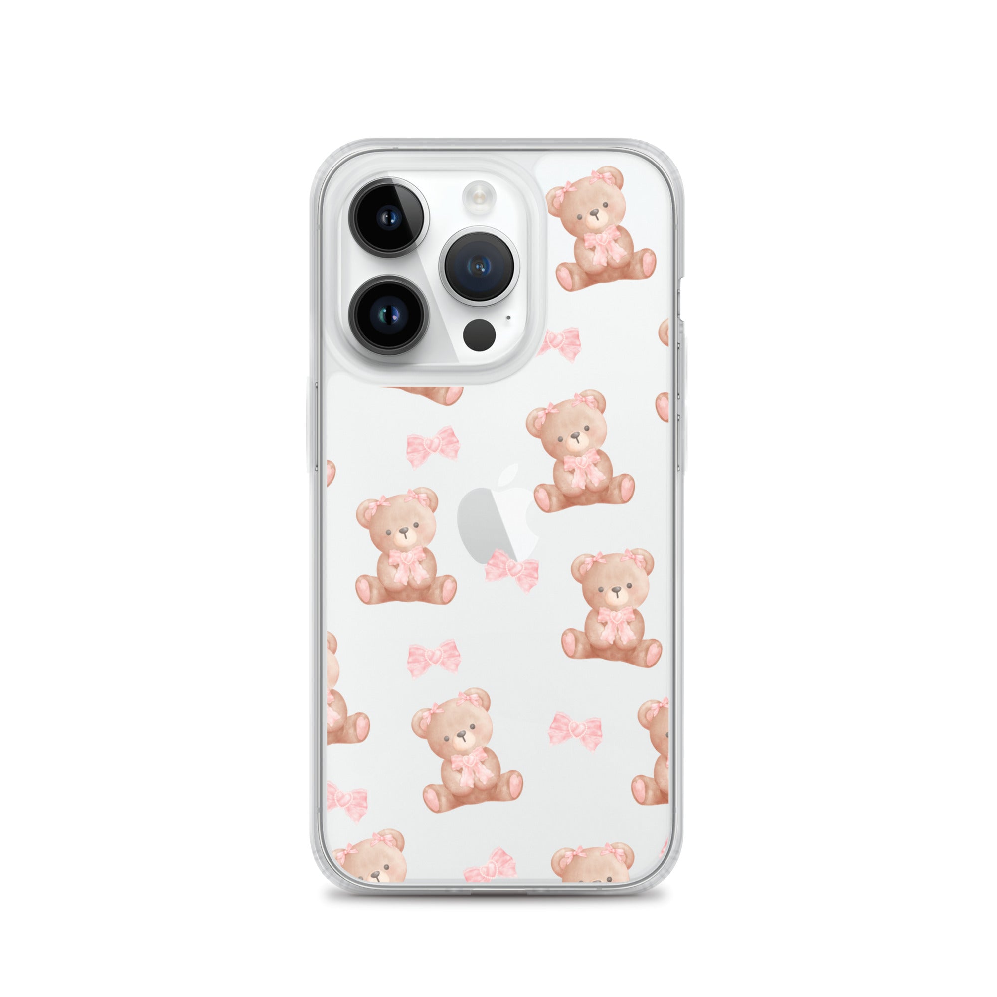 Bow Bear Clear iPhone Case