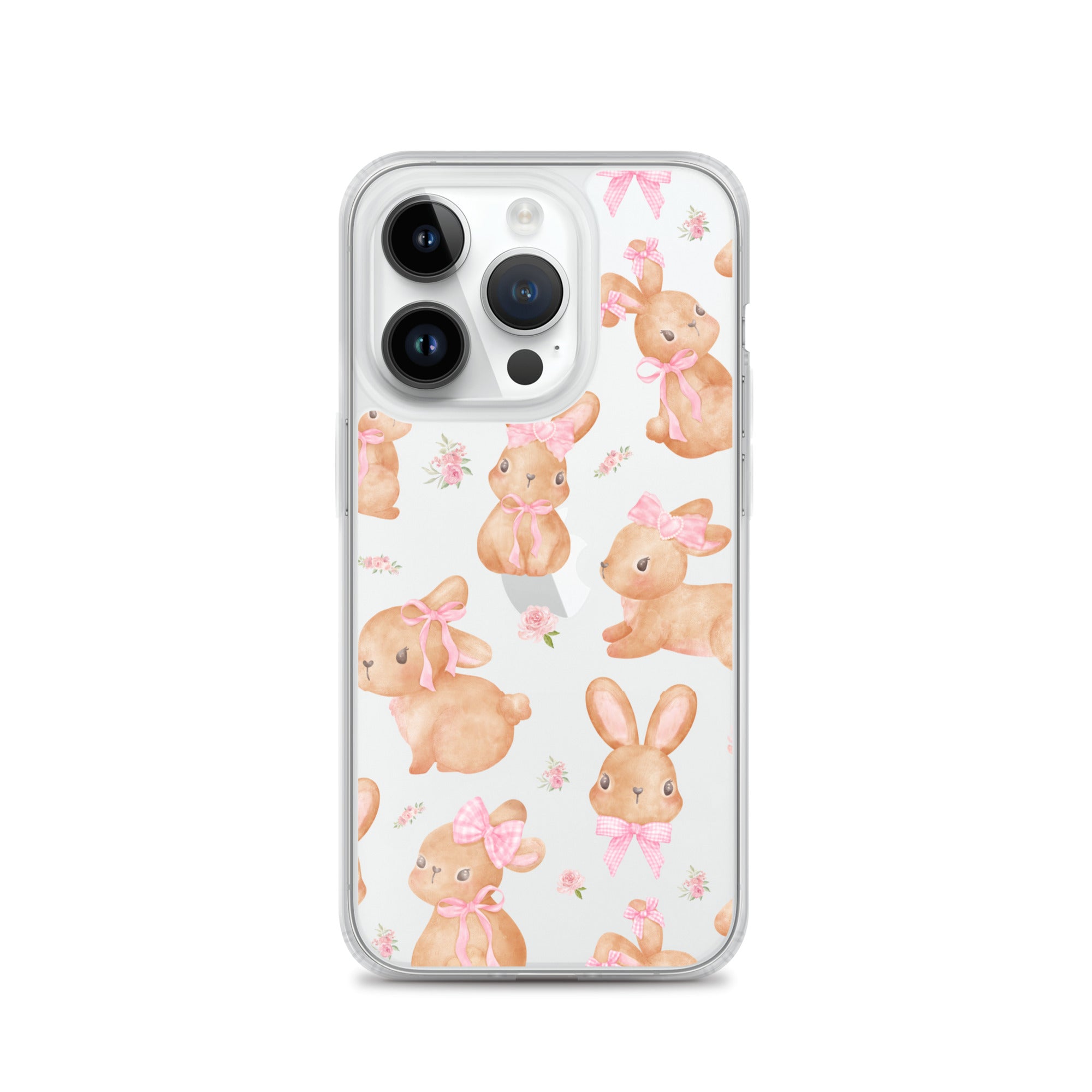 Bow Bunny Clear iPhone Case
