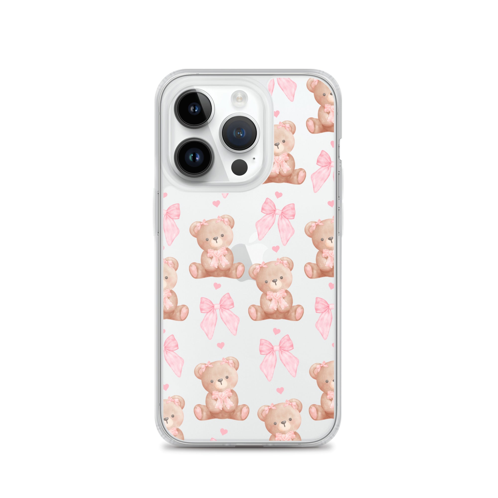 Bows & Bears Clear iPhone Case