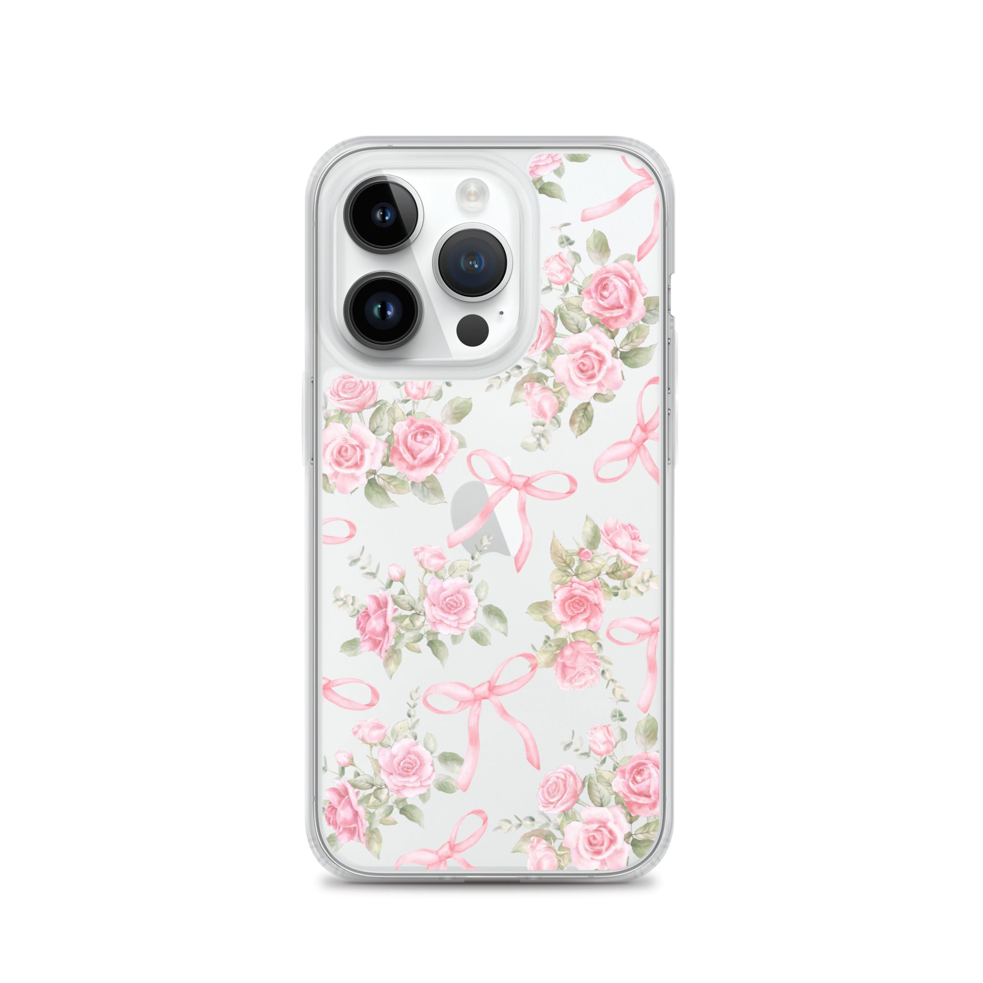 Bows & Roses Clear iPhone Case