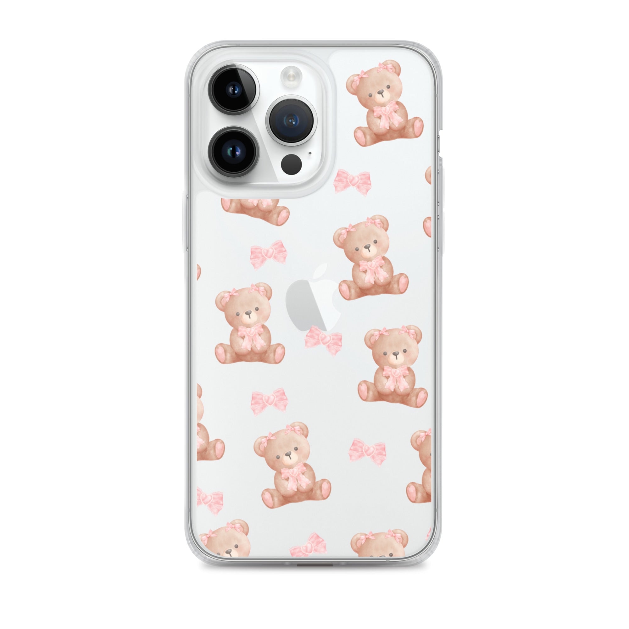 Bow Bear Clear iPhone Case