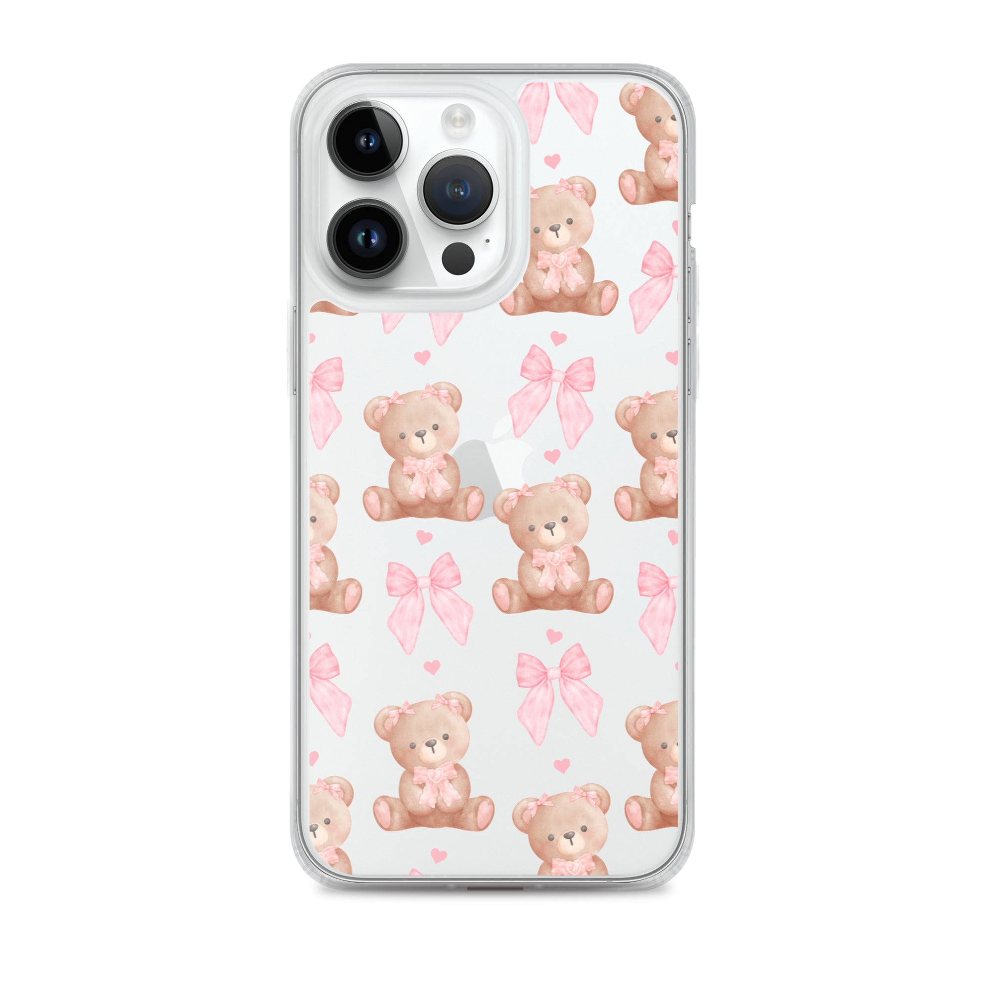 Bows & Bears Clear iPhone Case