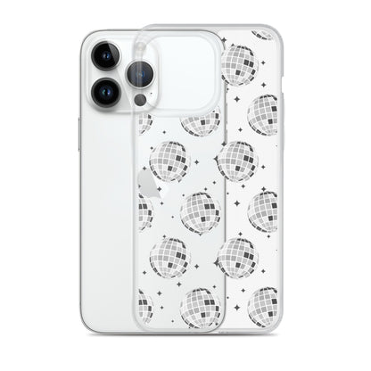 Disco Balls Clear iPhone Case