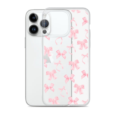Coquette Bows Clear iPhone Case