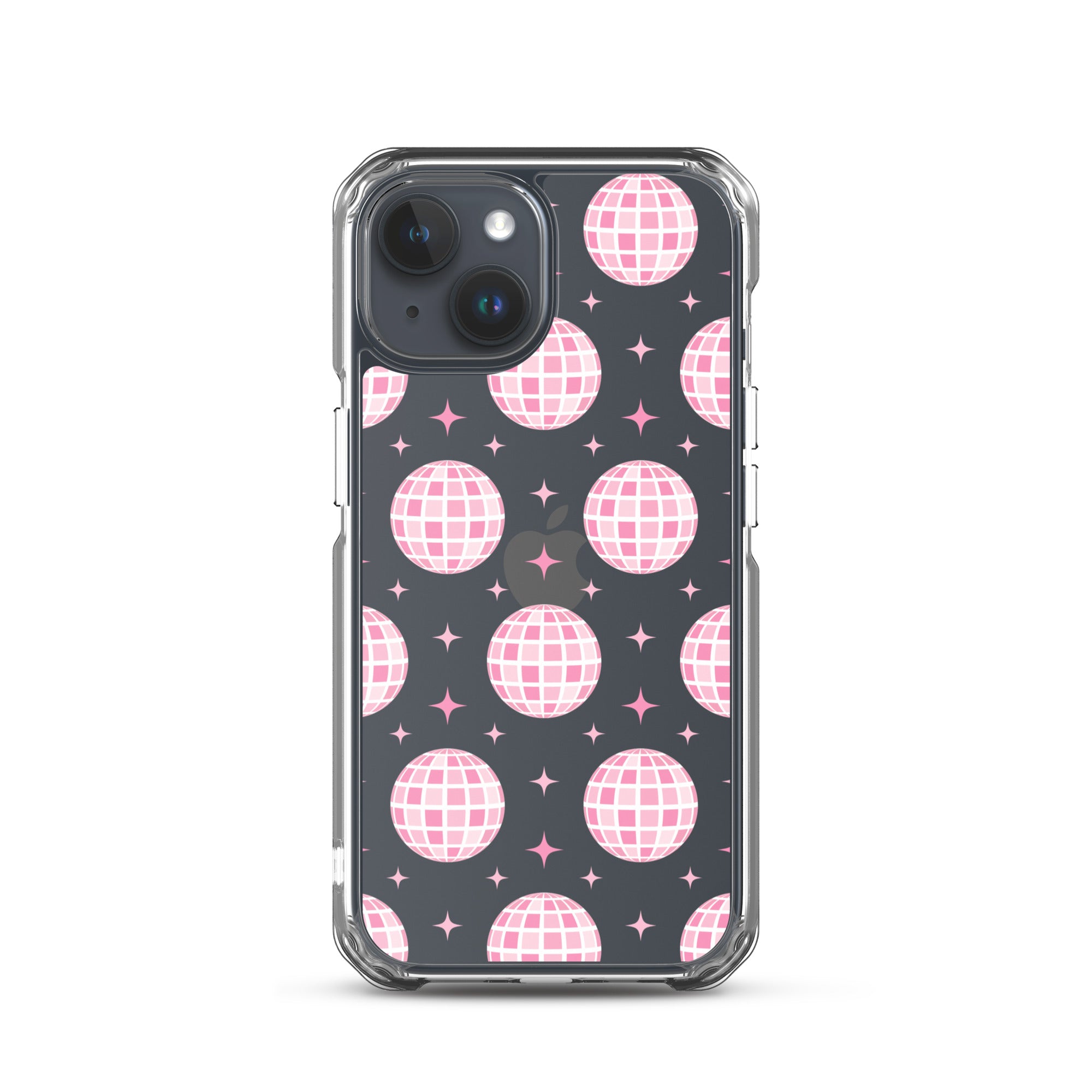 Pink Disco Clear iPhone Case iPhone 15
