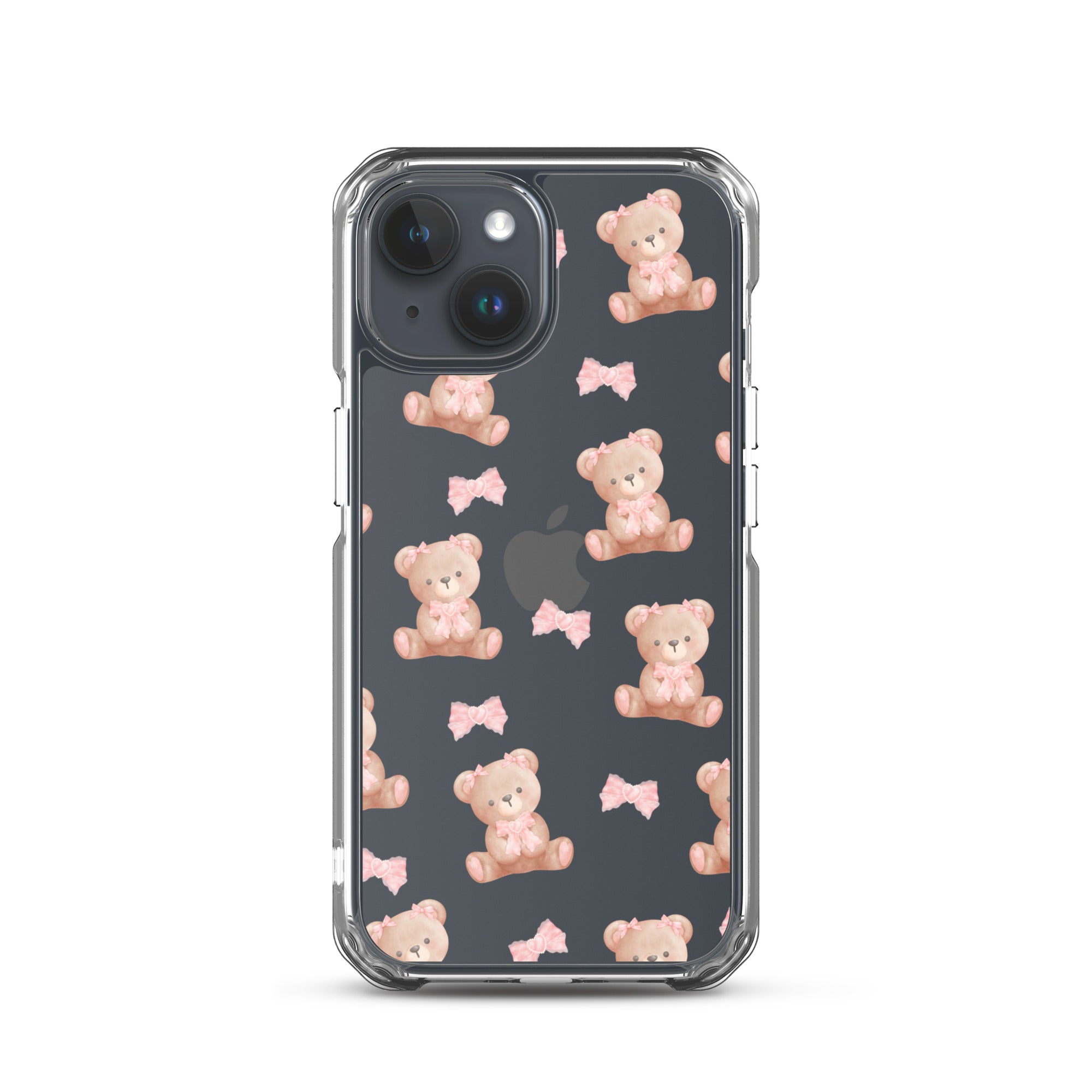 Bow Bear Clear iPhone Case