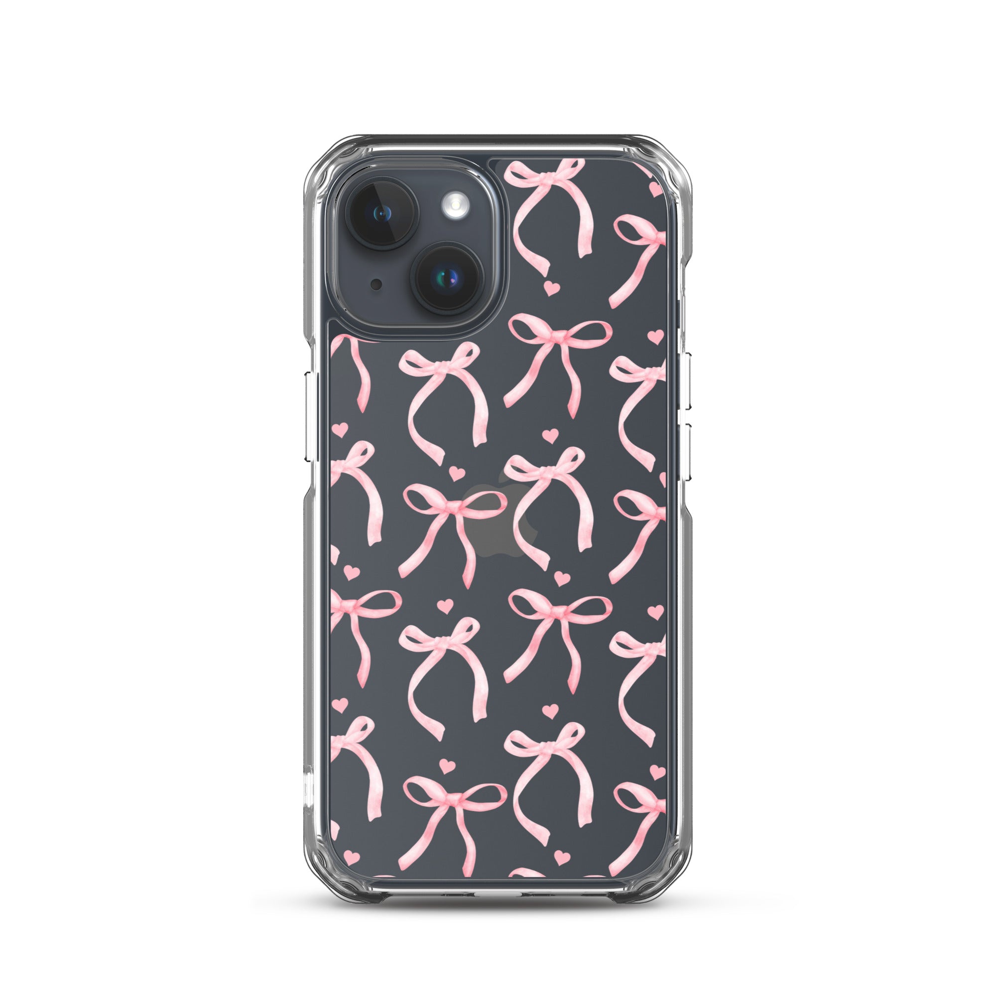 Blushing Bow Clear iPhone Case