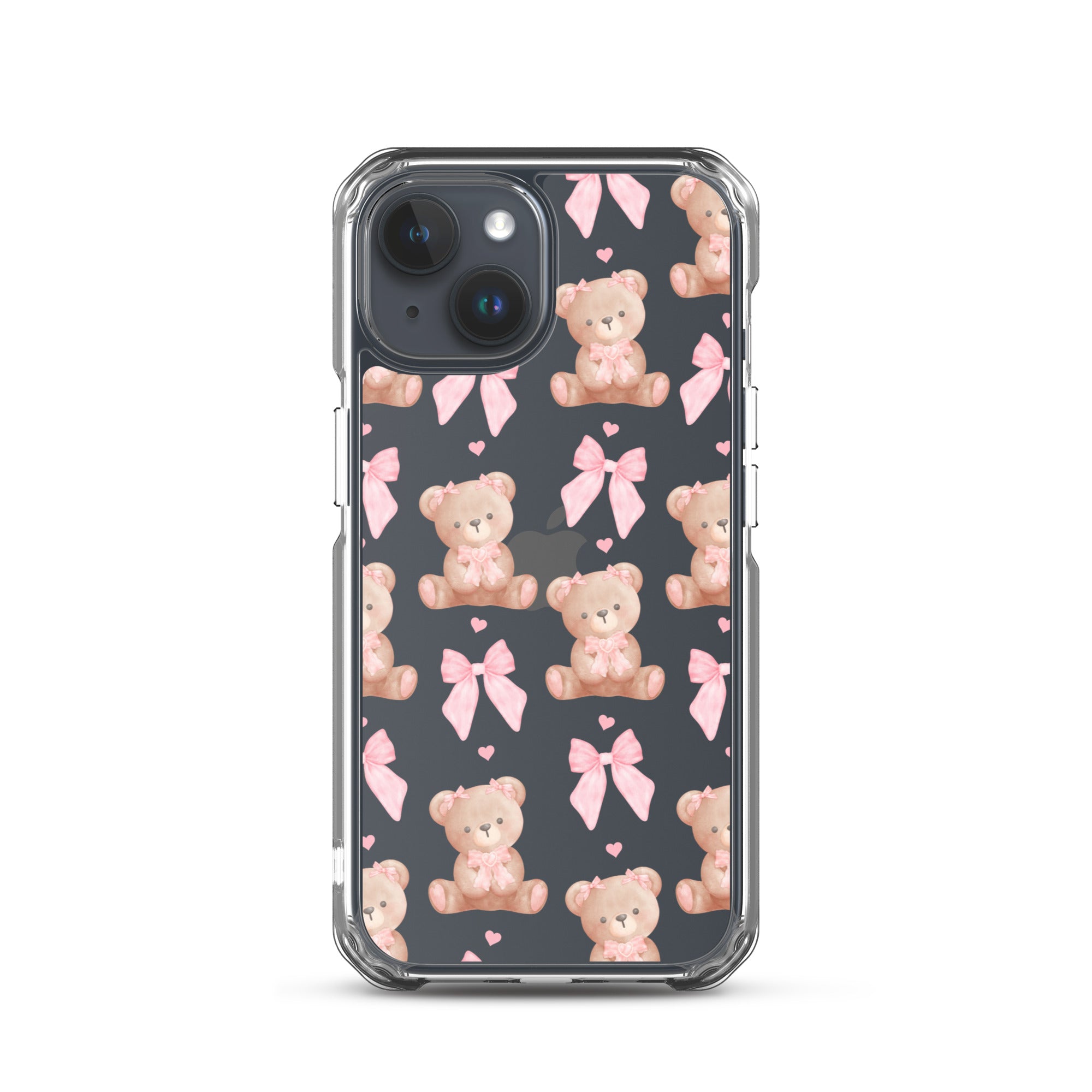 Bows & Bears Clear iPhone Case