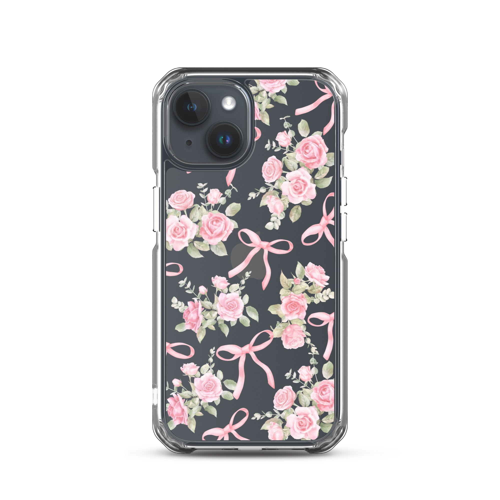 Bows & Roses Clear iPhone Case