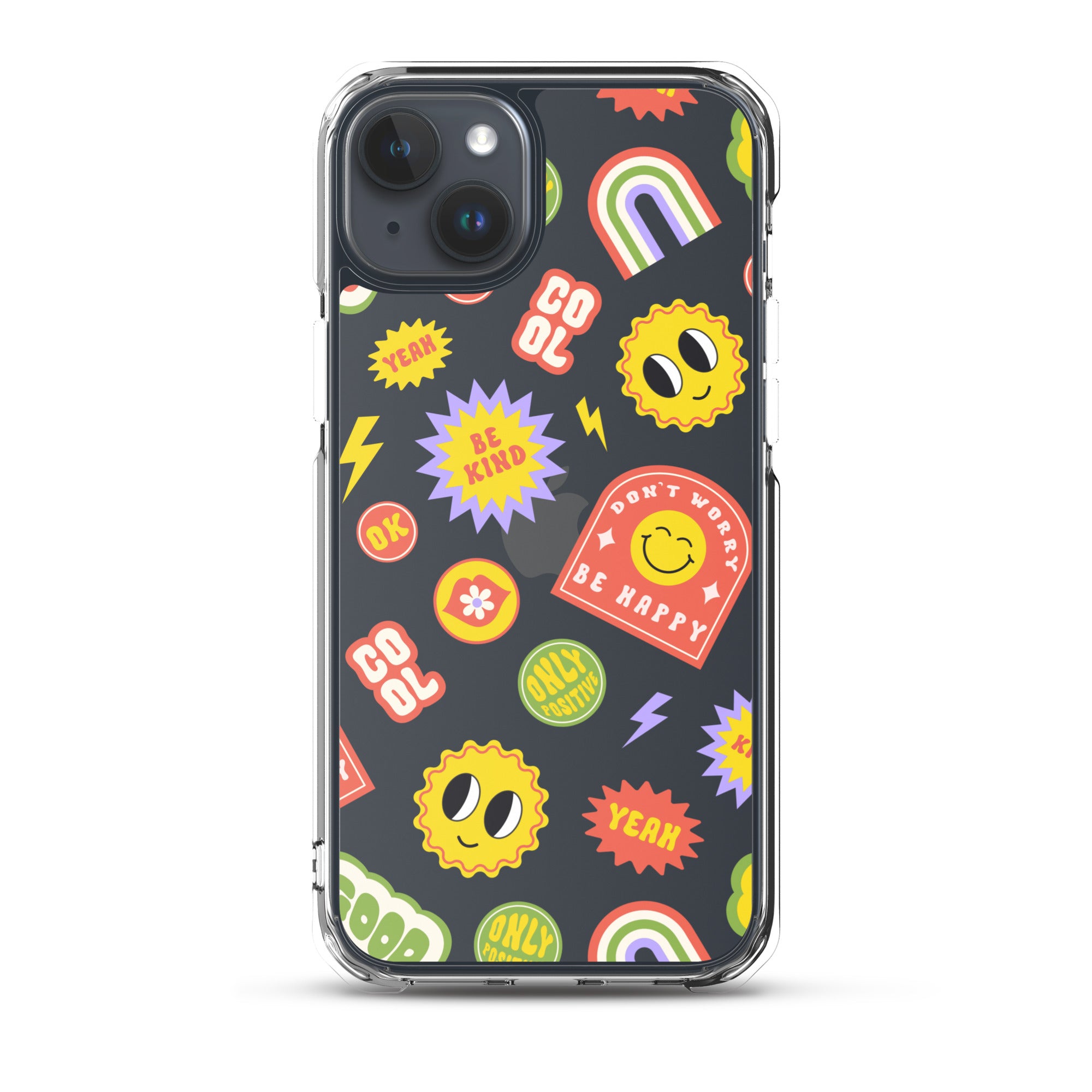 Good Vibes Clear iPhone Case iPhone 15 Plus